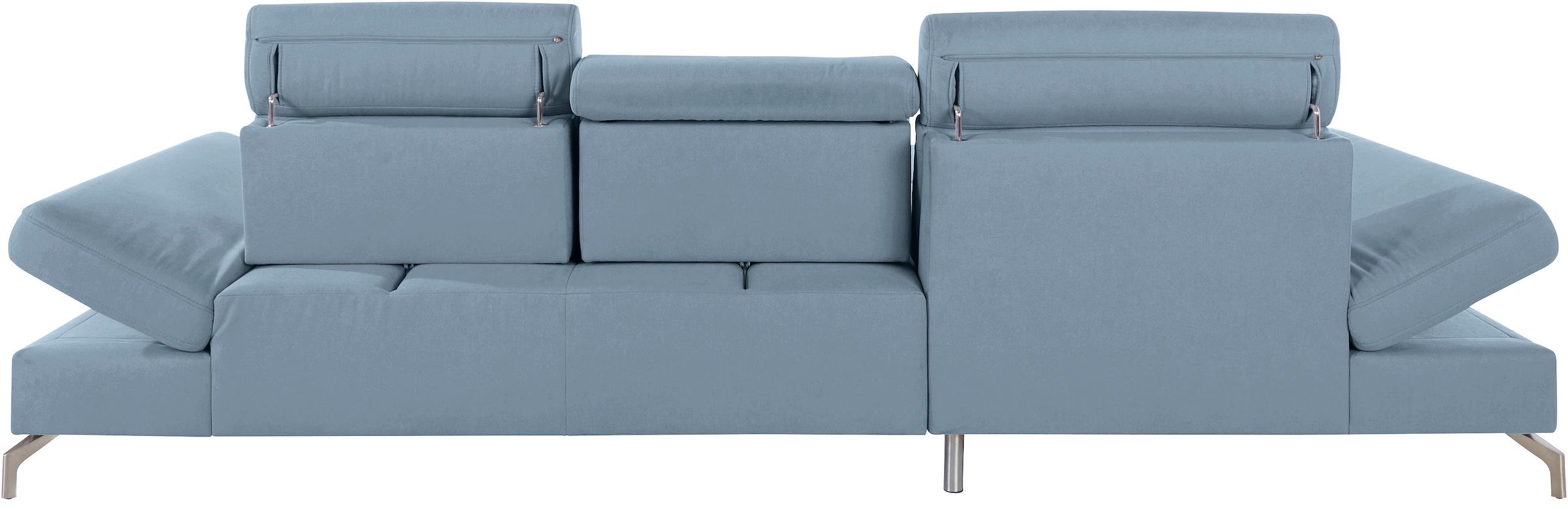 sit&more Canapé d'angle »Brisbane L-Form« Fusshöhe 12 cm, inklusive Sitztiefen-, Armteil- und Kopfteilverstellung