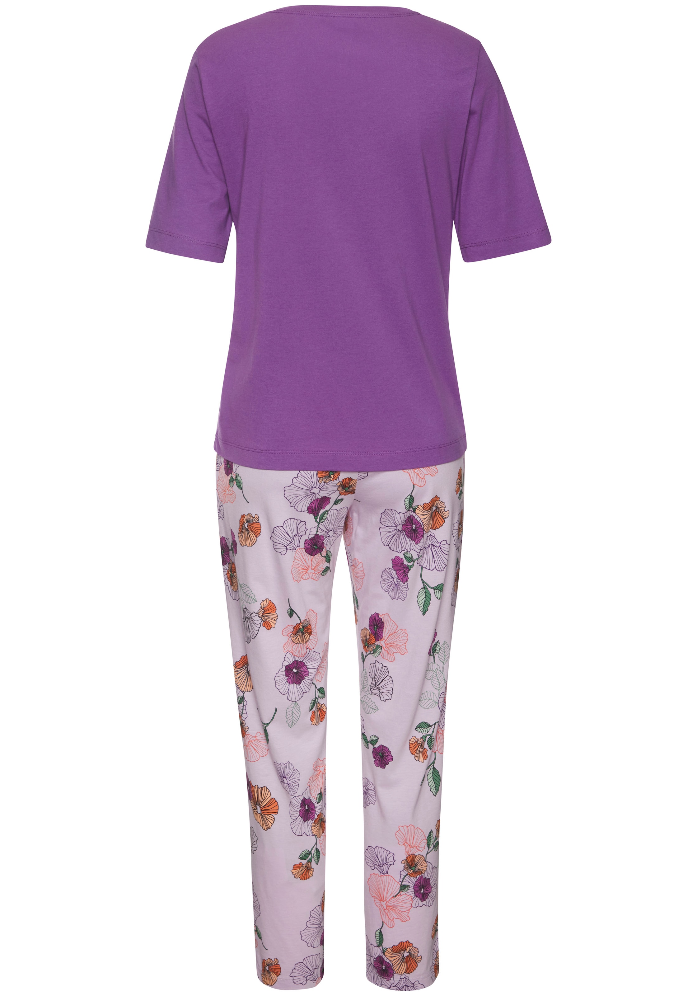 Vivance Dreams Pyjama 2-teilig, 2 pièces mit Blumen-Druck