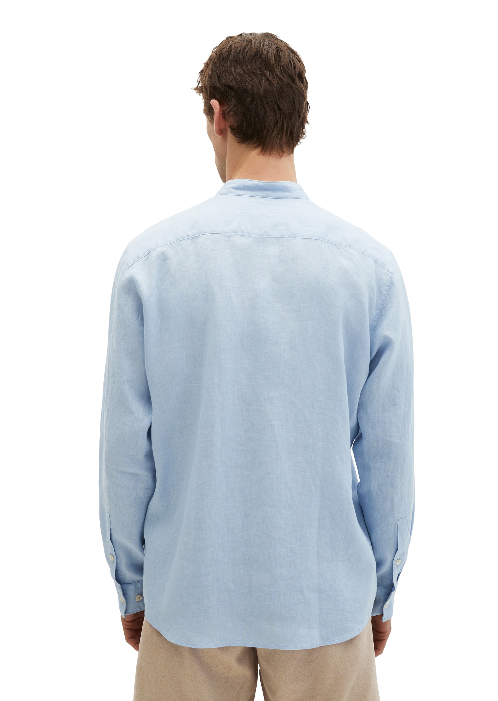 Marc O'Polo Chemise en lin regular en pur lin, chemise col montant