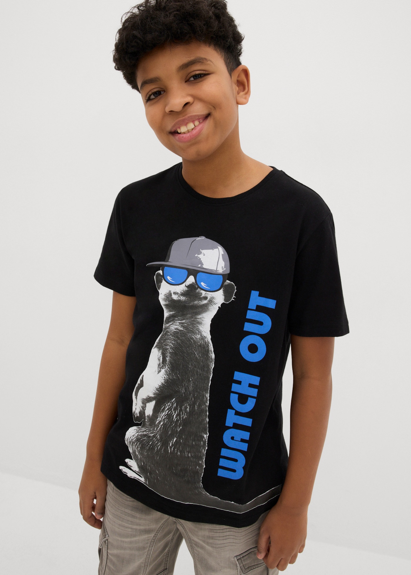 bonprix T-shirt coupe normale, manches courtes, col rond