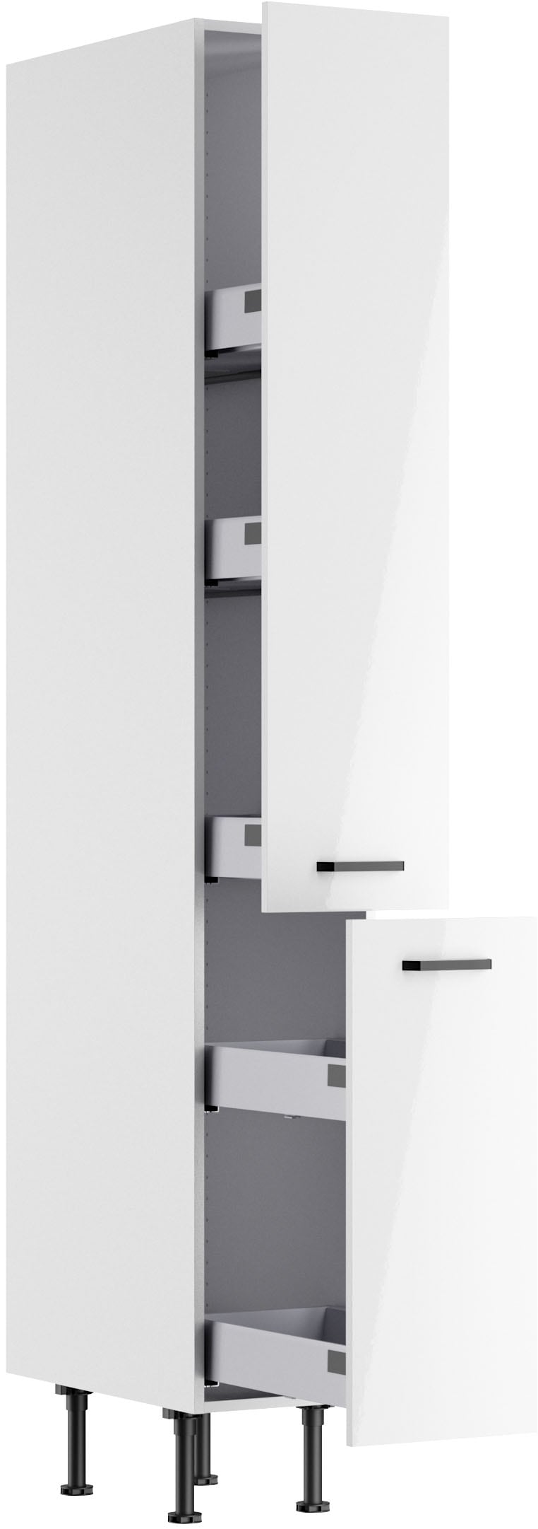 KOCHSTATION Armoire à pharmacie »KS-Paula« 30 cm breit, 211 cm hoch, mit 2 Auszügen, 5 Ablagen