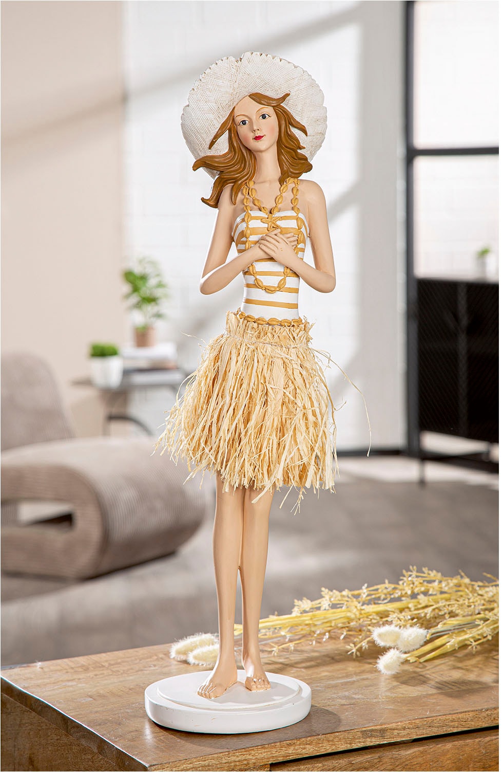 GILDE Dekofigur »Figur Frau Suzanne creme; weiss«