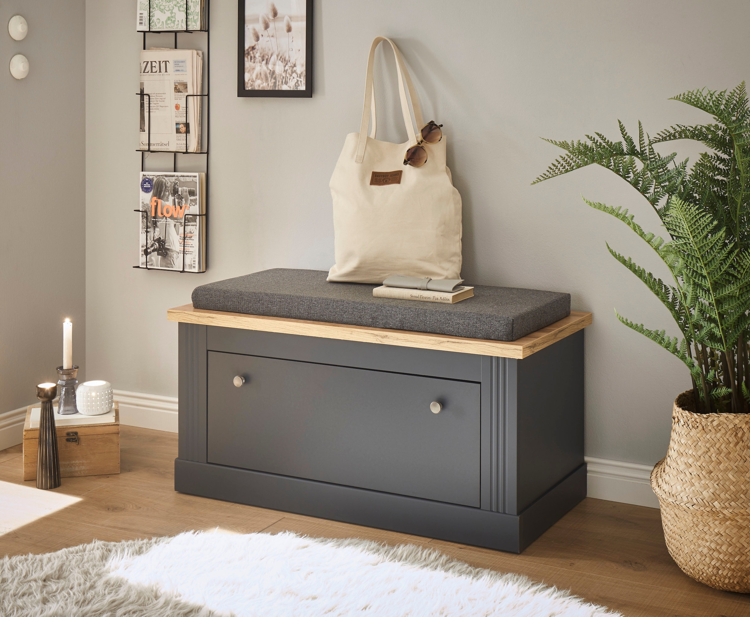 Home affaire Banc »WESTMINSTER TOPSELLER!« Breite ca. 92 cm, inkl. Sitzkissen,  im romantischen Landhausstil