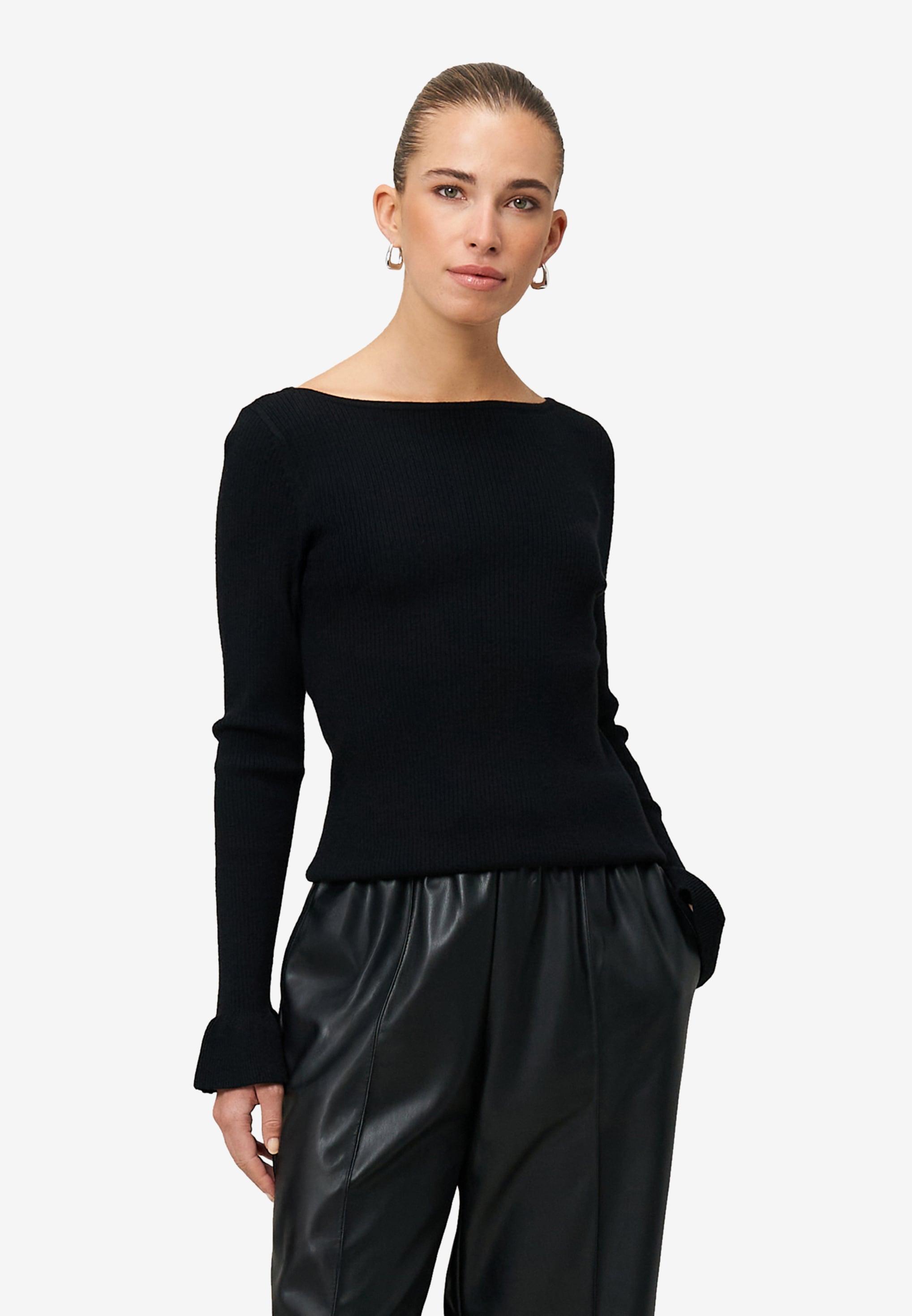 Zero Pull en tricot avec encolure bateau et manches tulipes