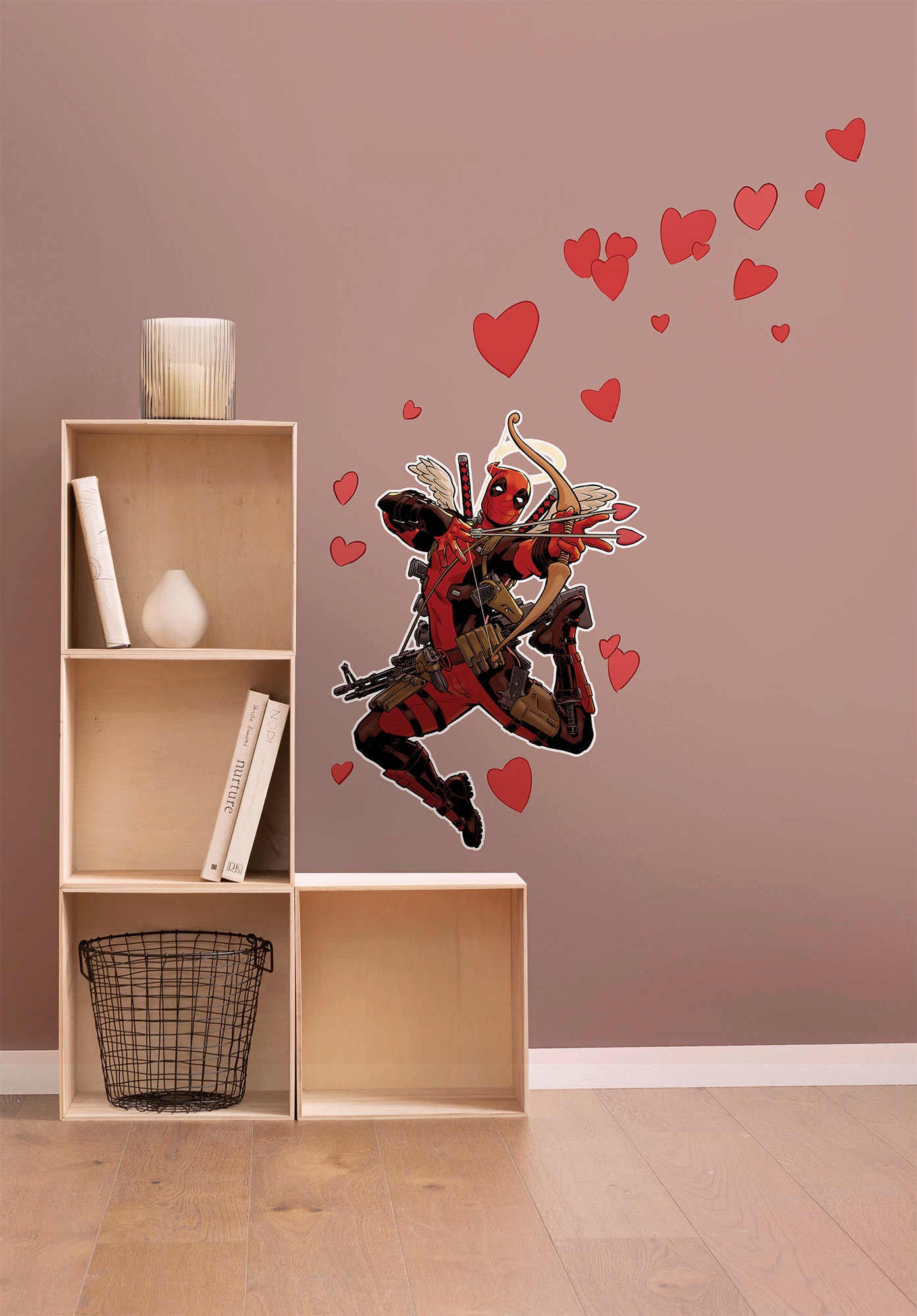 Komar Autocollant mural »Deadpool Lovepool - Grösse 50 x 70 cm« autocollant, sticker mural, chambre d’enfant