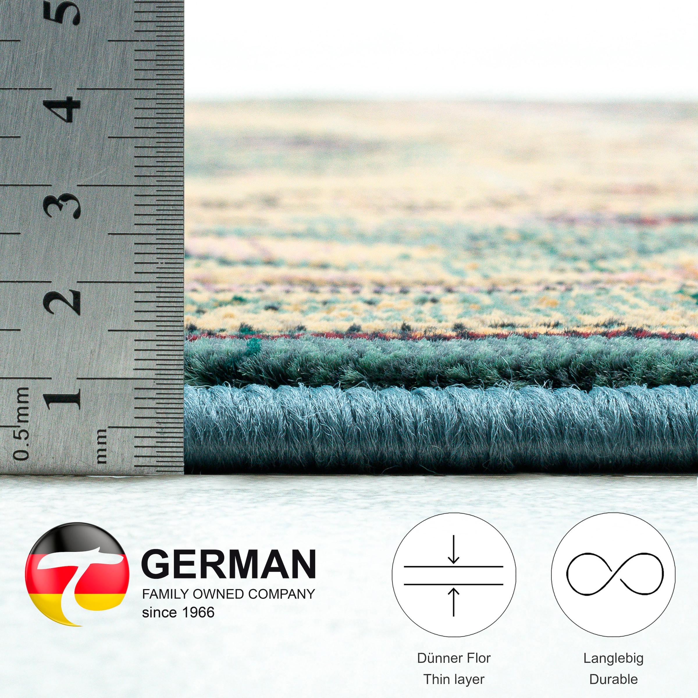 THEKO Teppich »Gabiro 72« rechteckig 10 mm Höhe Orient-Optik, Vintage Design, ideal im Wohnzimmer & Schlafzimmer