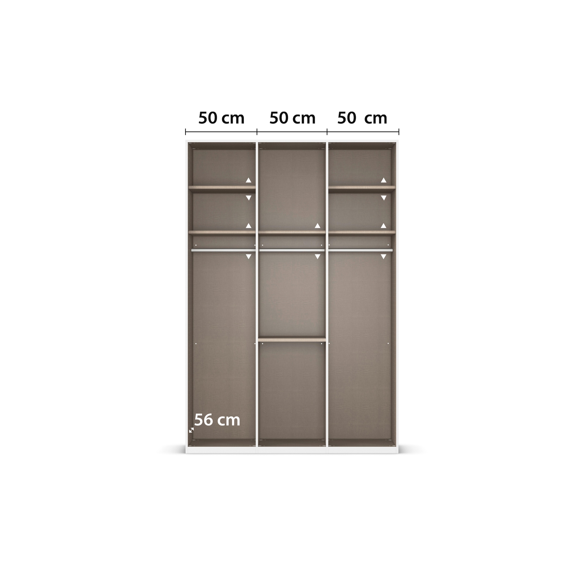 rauch Armoire à portes battantes »Kleiderschrank Schrank Garderobe Schlafzimmerschrank EVELYN« Disponible en 2 hauteurs 197 ou 210 cm, fonction SOFT-CLOSE incluse,  au style élégant avec tiroirs 3 largeurs et 2 hauteurs MADE IN GERMANY