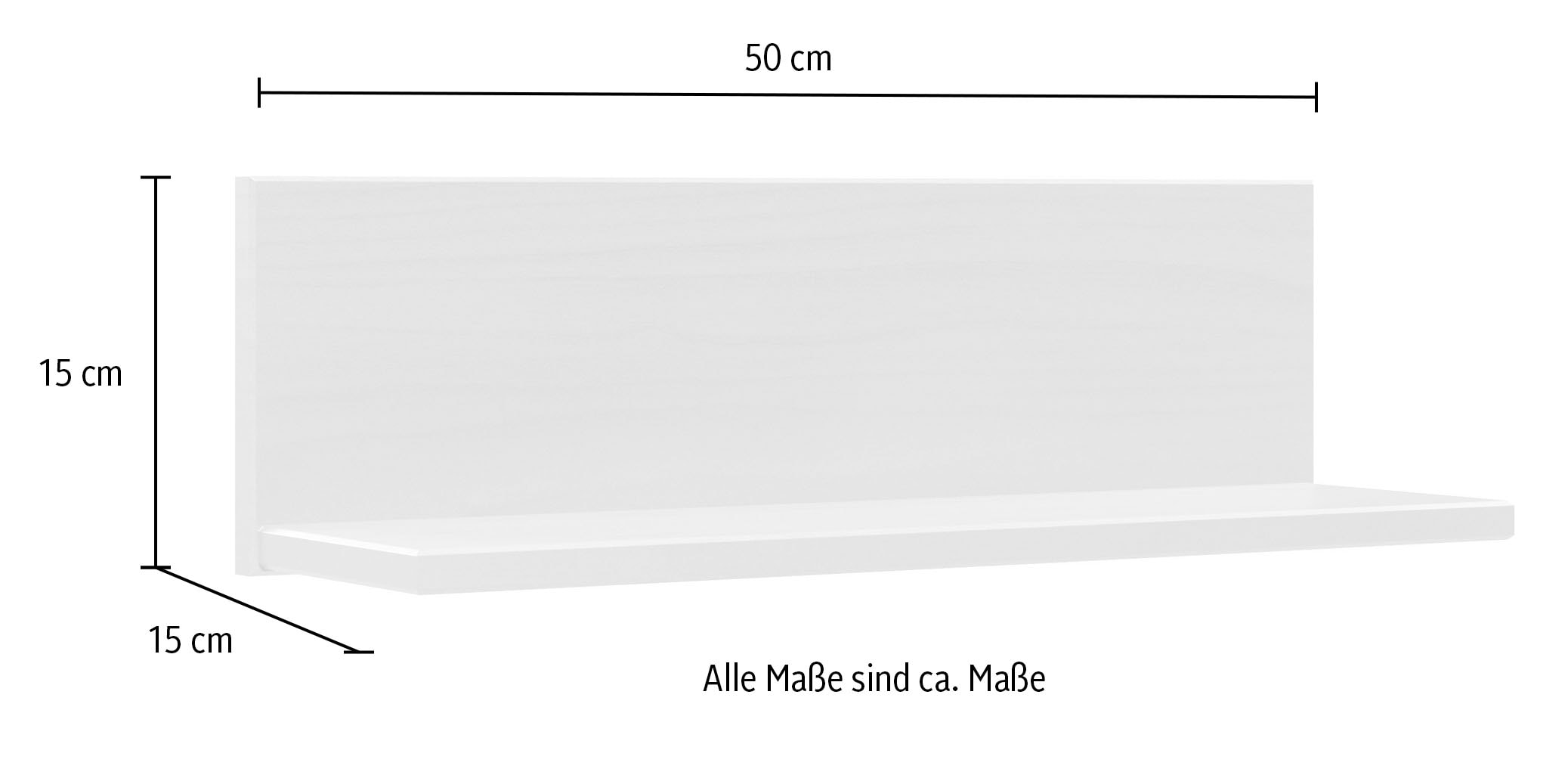 Home affaire Étagère murale »Teramo« Breite 50 cm, 1 Ablageboden