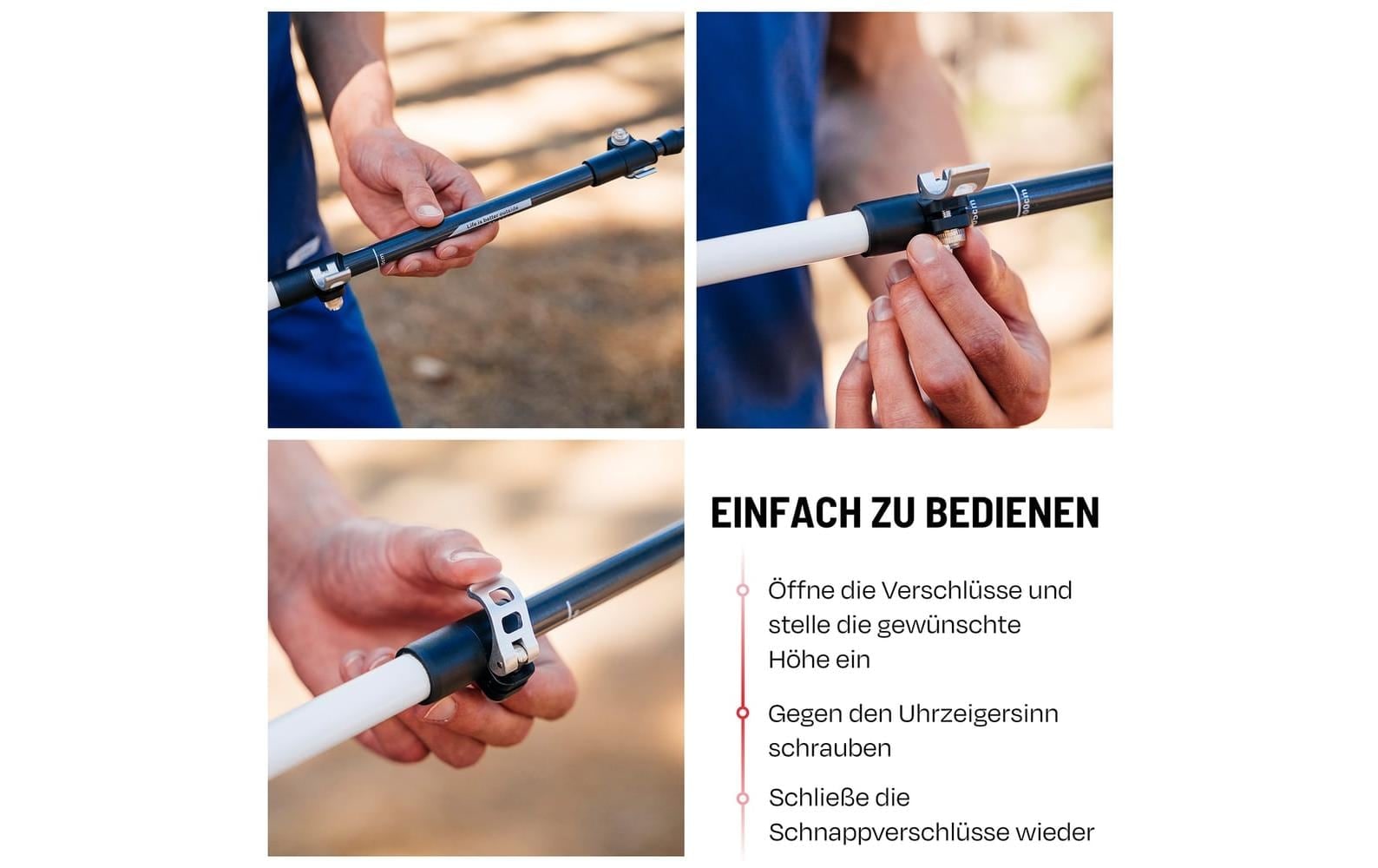   Teleskopstöcke »Wandestöcke Atacama 13-tlg. 110-135 cm«