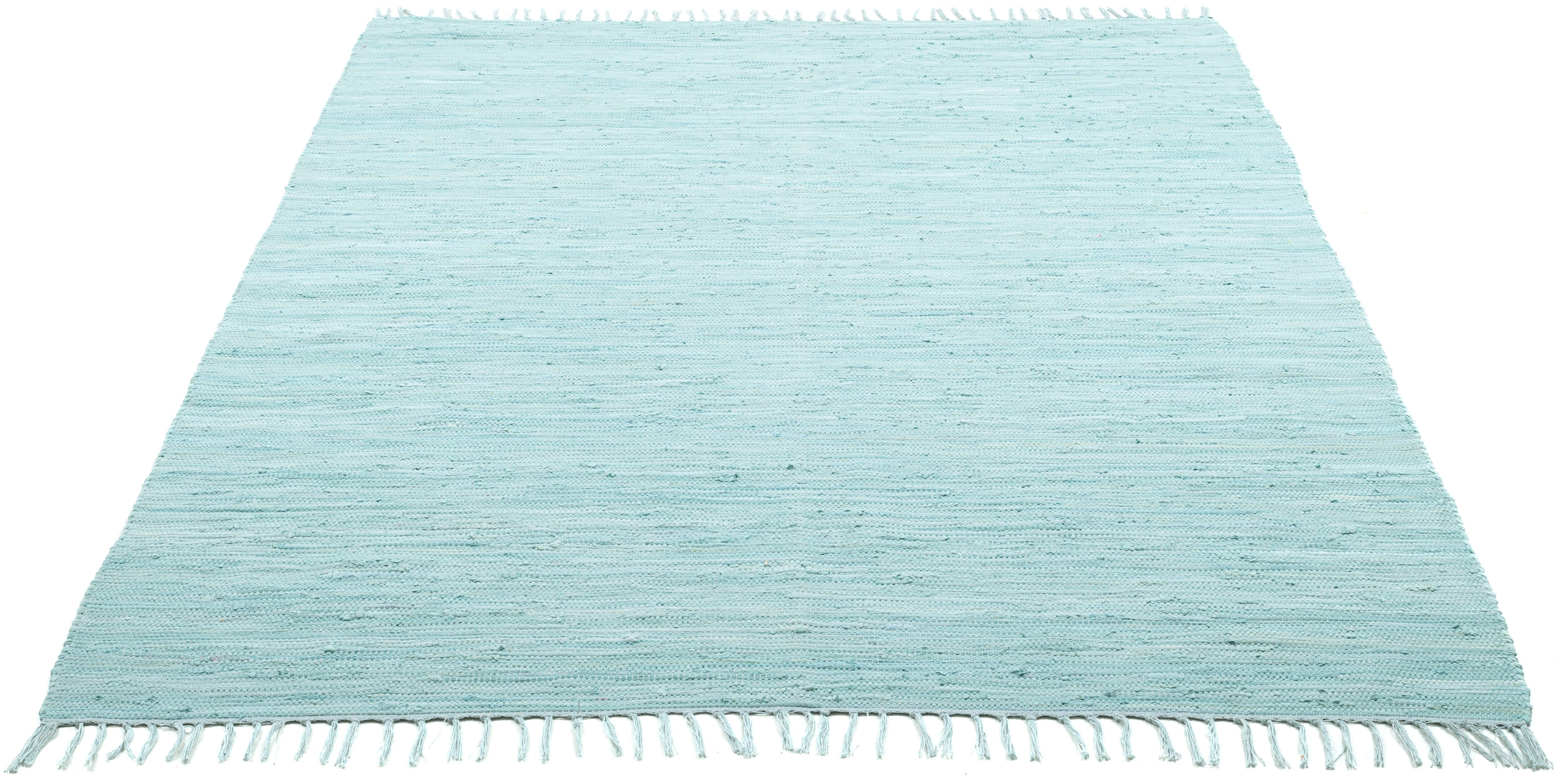 GOODproduct Kinderteppich »Insa Fleckerl« rechteckig 5 mm Höhe Uni Farben, pastell, handgewebt, pflegeleicht, waschbar, Kinderzimmer