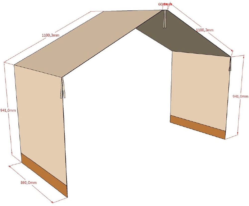 Vipack Lit de maison »Forrest mit hochwertiger und stabiler Verarbeitung, Made in Europe« Hêtre massif naturel, 90/200 cm, avec protection anti-chute et tiroir de lit,  au choix sans ou avec ciel de lit textile