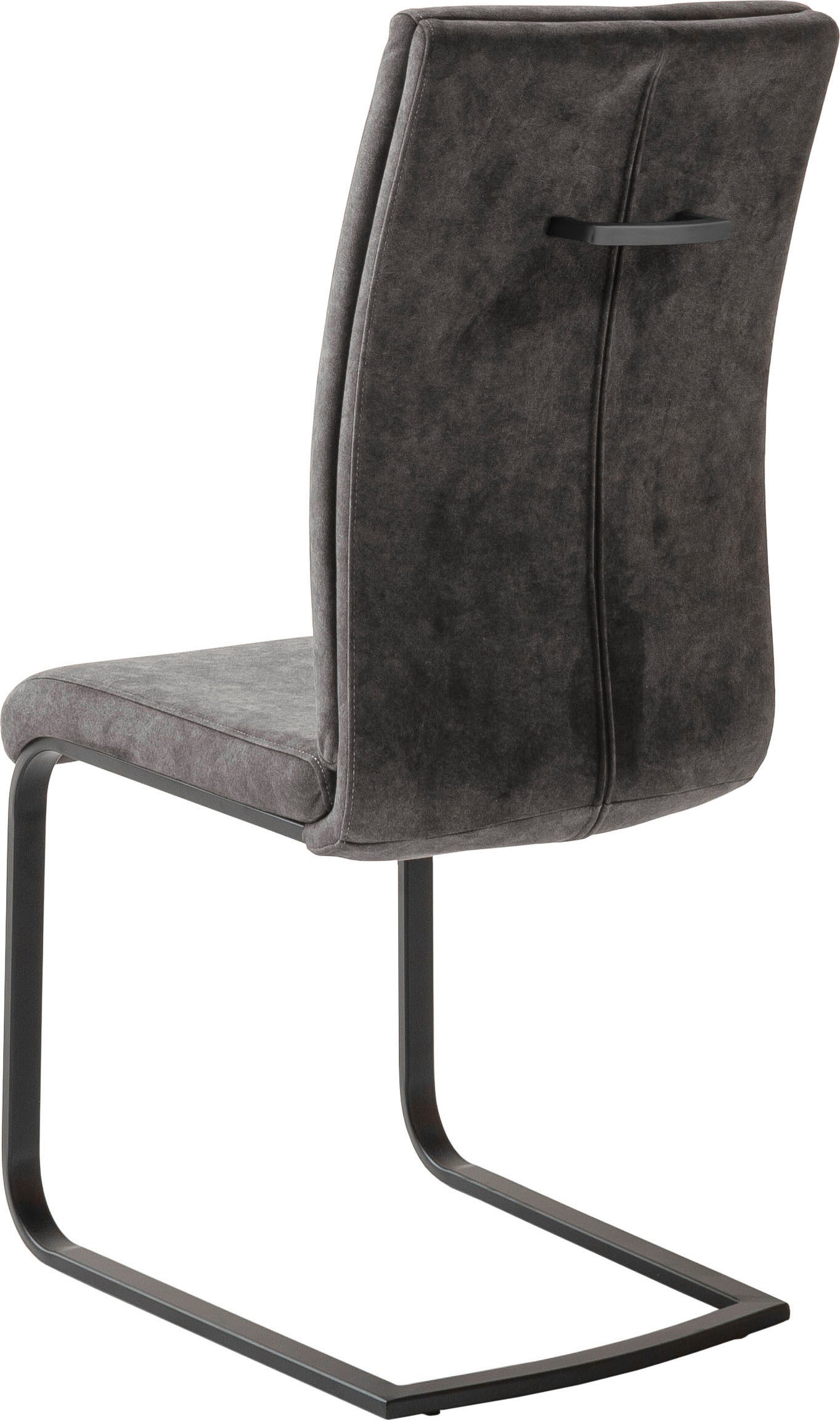 MCA furniture Freischwinger »Hudson Schwingstuhl 4er Set« (Set) 4 Stk.Flachrohr,Vintage-Veloursoptik,mit Griff,belastbar 140 kg