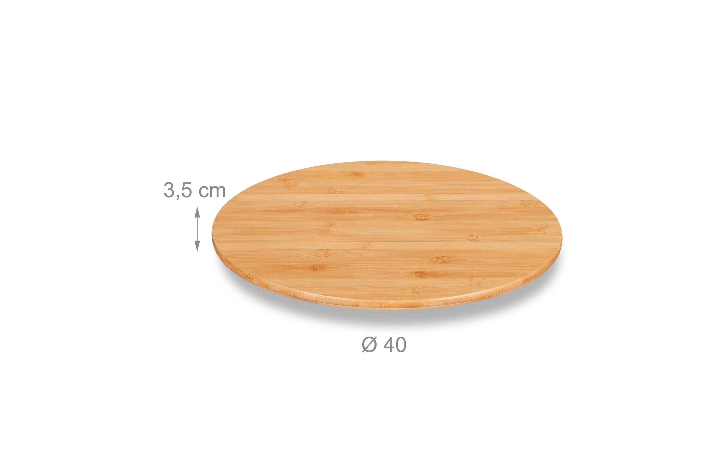 relaxdays Plateau de service »Bambus 40 cm«