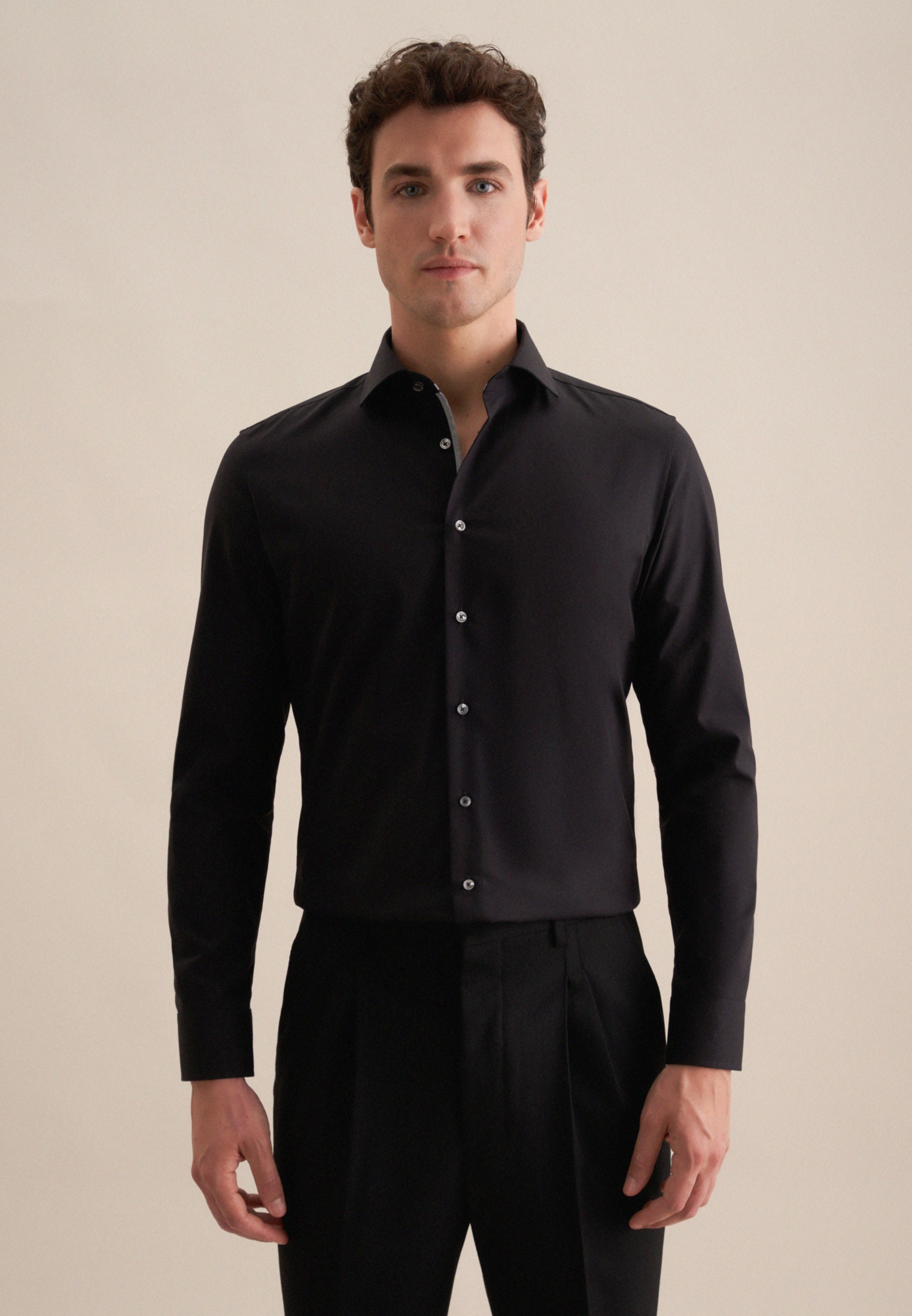 seidensticker Chemise d'affaires »Slim« Slim 1/1 Kentkragen Uni