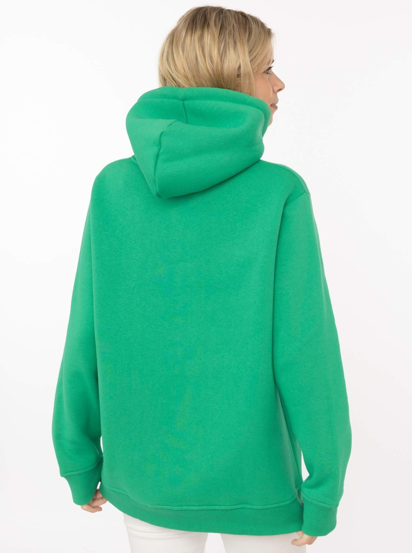 Zwillingsherz Hoodie »"AMOUR"«, Motif brodé avec cœurs et dentelle, capuche, poche kangourou
