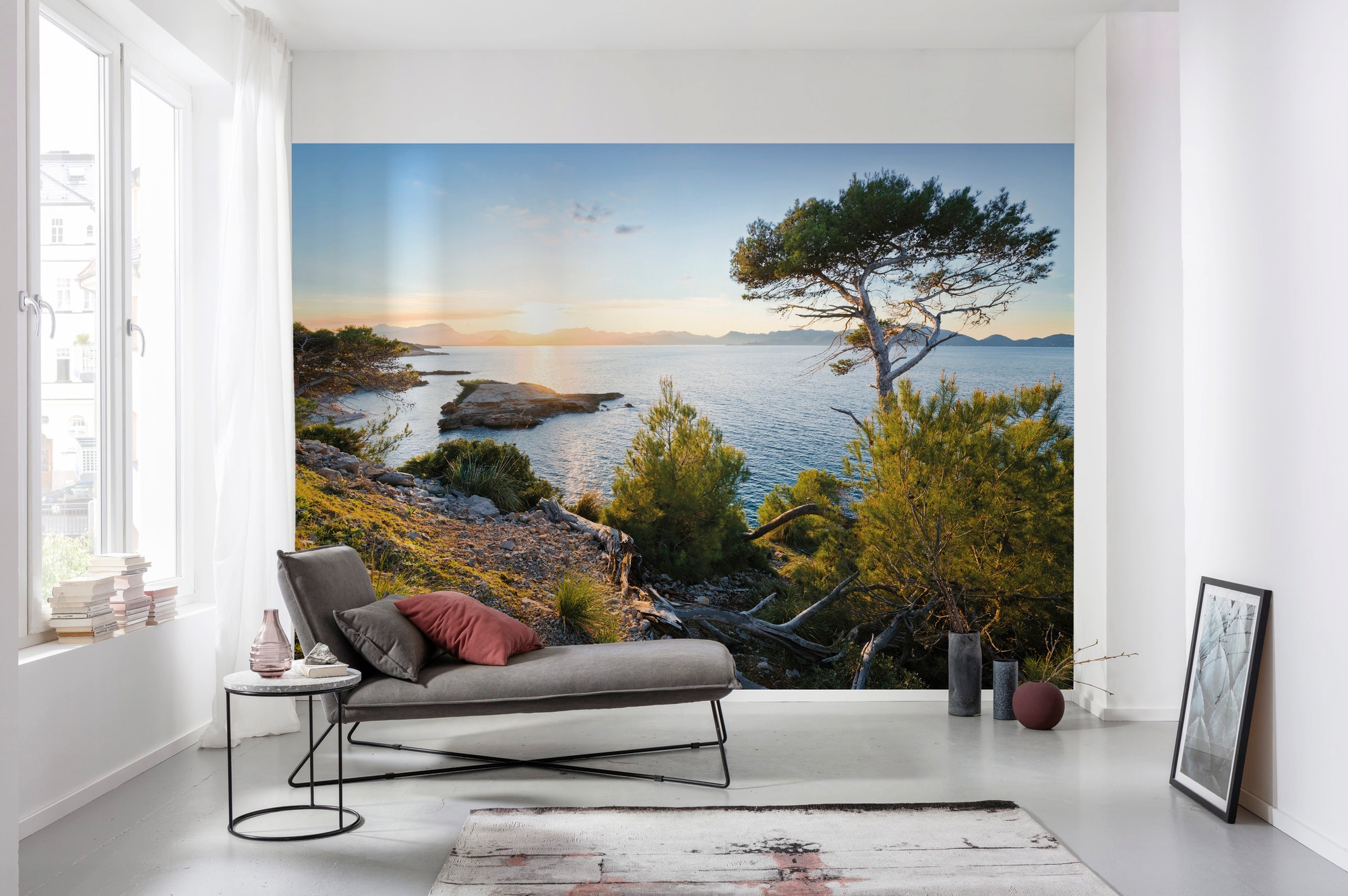 Komar Papier peint intissé »Digitaldruck Vlies -  Licht des Südens - Grösse 400 x 280 cm« imprimé Wohnzimmer, Schlafzimmer