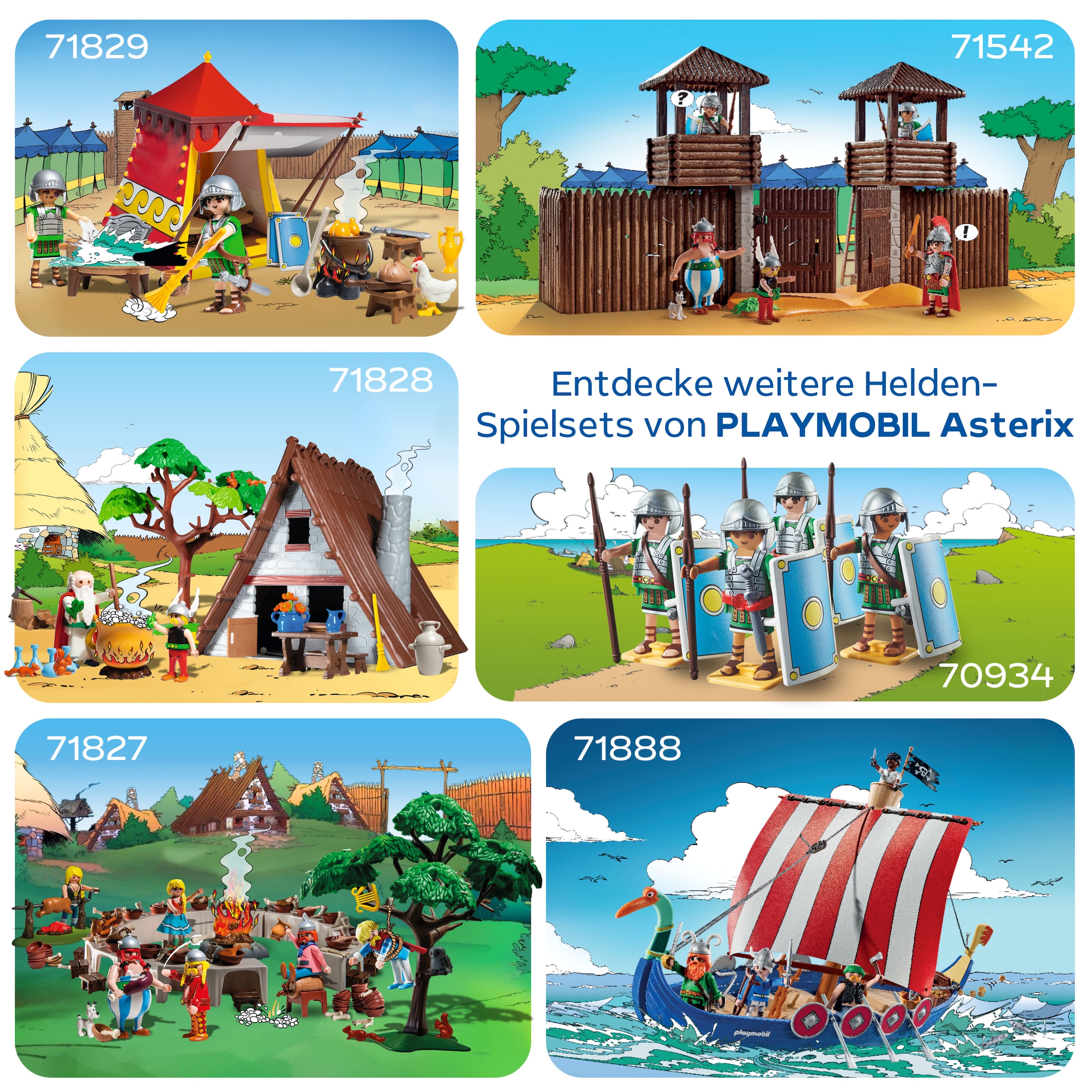 Playmobil® Jeu de construction »Asterix: Das Dorfbankett (71827), Playmobil Asterix« Made in Europe