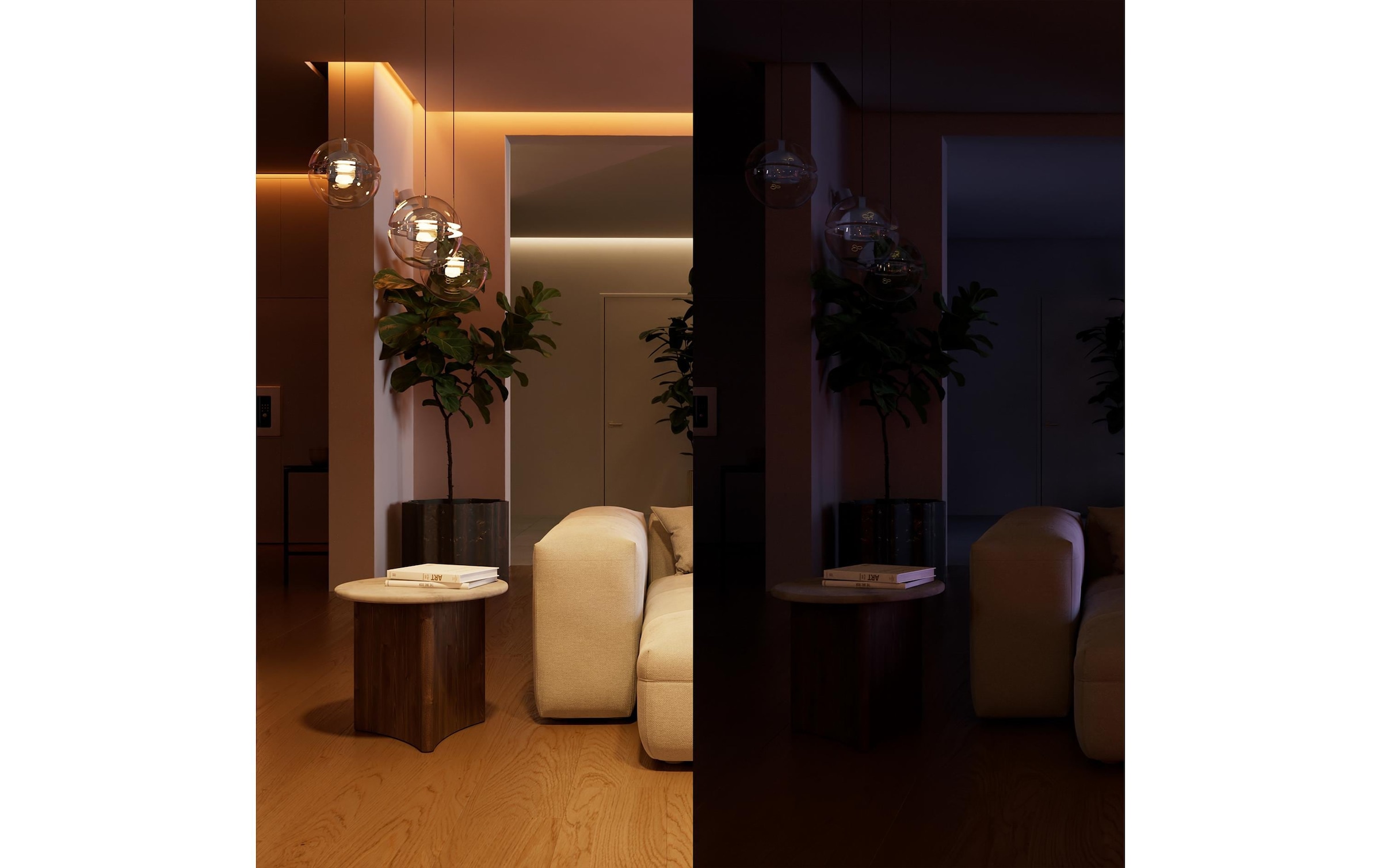 Philips Hue Smart-Home-Steuerelement »Wandschaltermodul, für nicht smarte Lampen (Ein/Aus), Netzbetrieb« 2 Kanal/2C (6A / 400W LED / 1.380W Halogen), App‑ & Sprachsteuerung