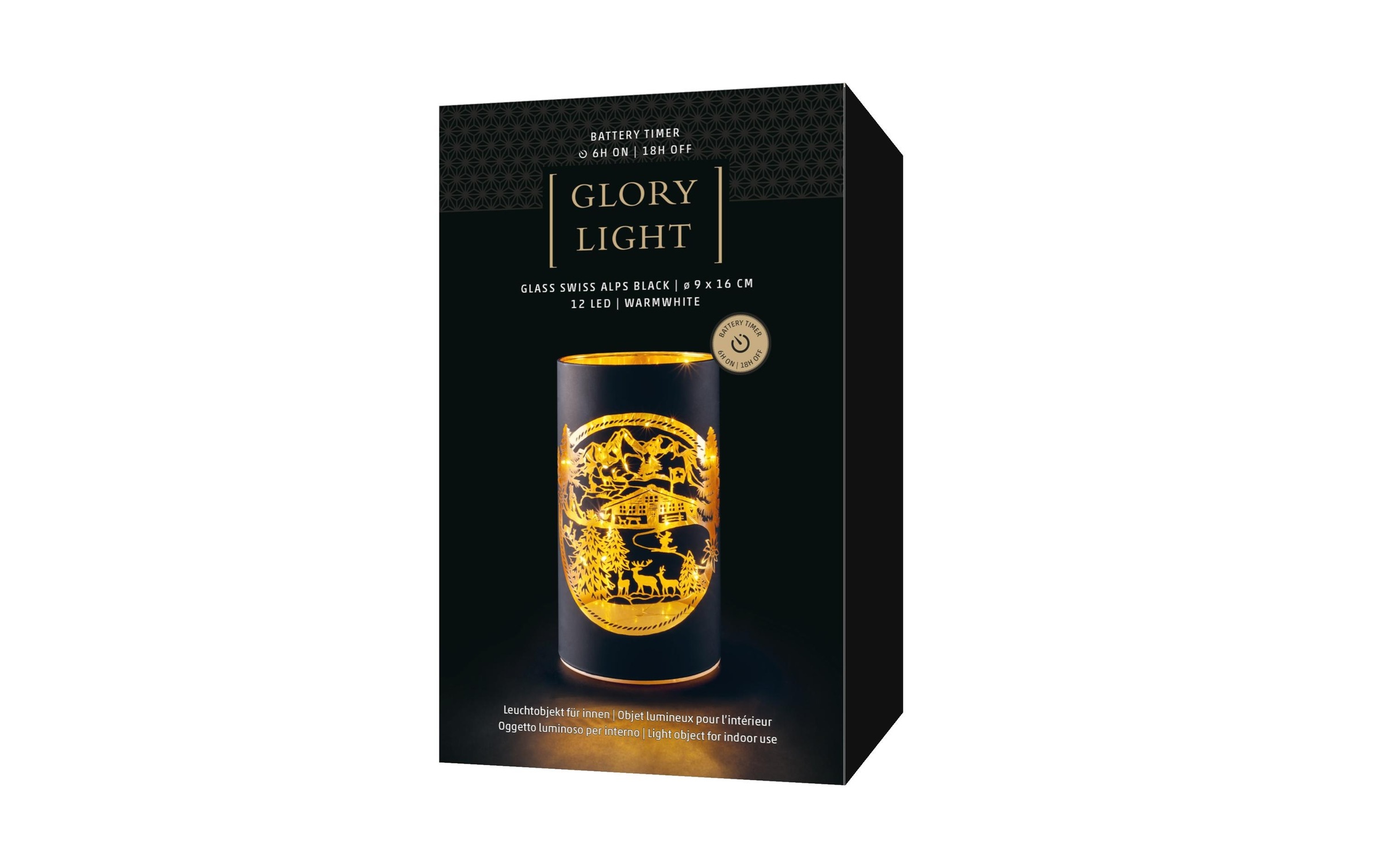 STT LED Windlicht »Swiss Alps M« LED-Modul Warmweiss