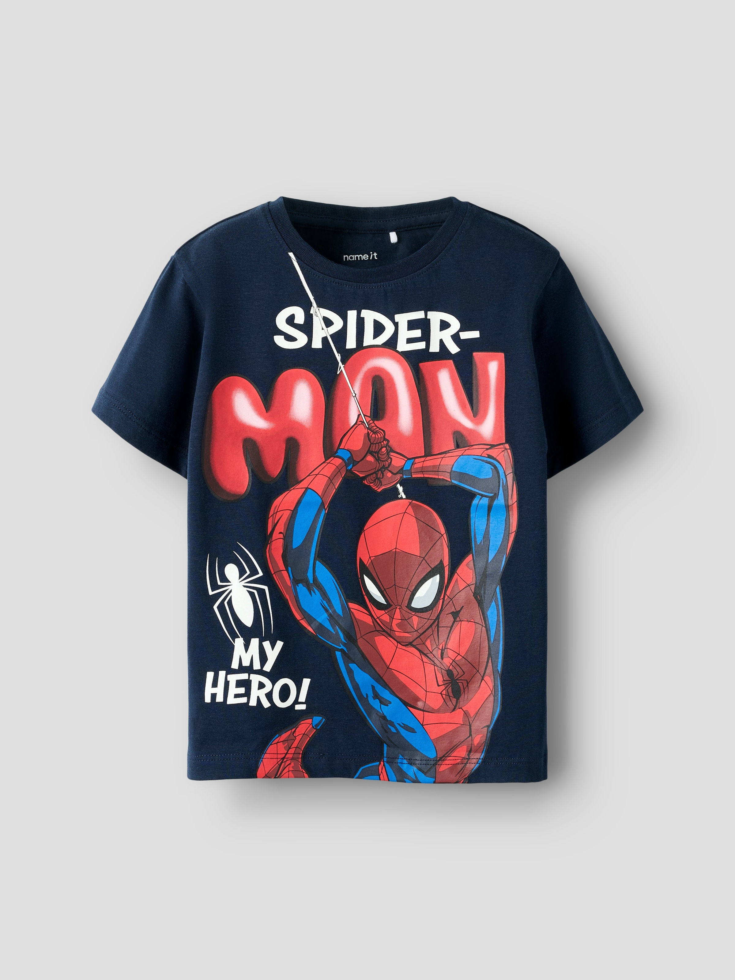 Name It T-shirt à manches courtes »NMMMARVIN SPIDER SS NREG TOP  NOOS MAR« Baumwollmischung, Spider-Man Druck