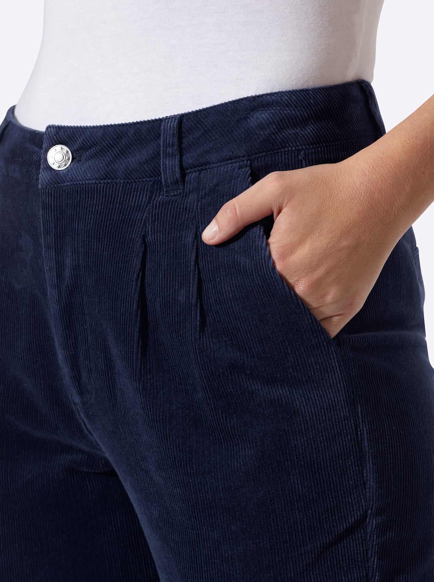 heine Pantalon en velours côtelé