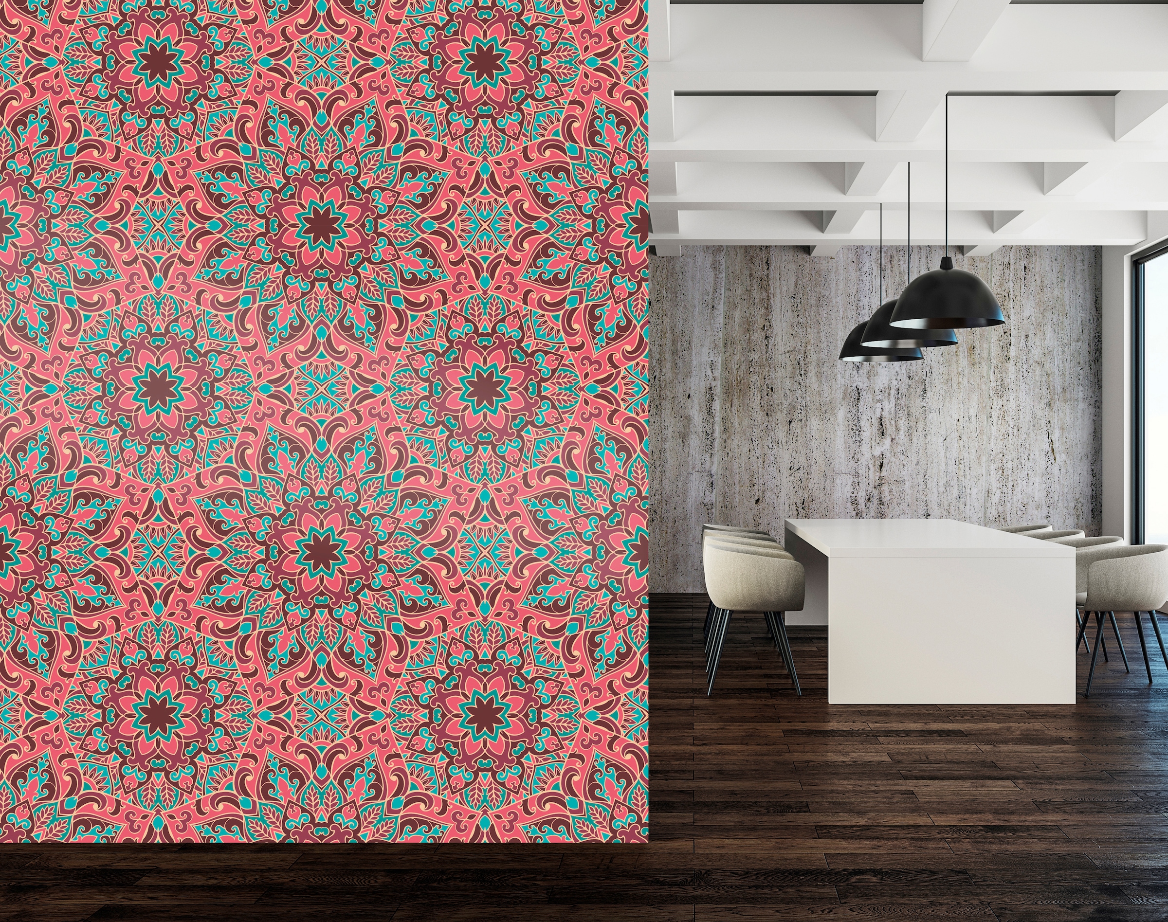 queence Papier peint vinyle »Minna« imprimé 90x250cm, selbstklebend, kinderleichte Anbringung, , Sticker