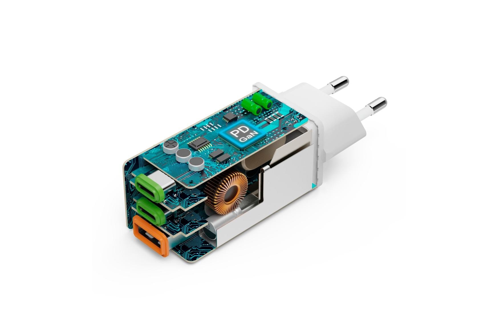 Hama USB-Ladegerät »Gan charger 2x USB-A USB-C 65 W«