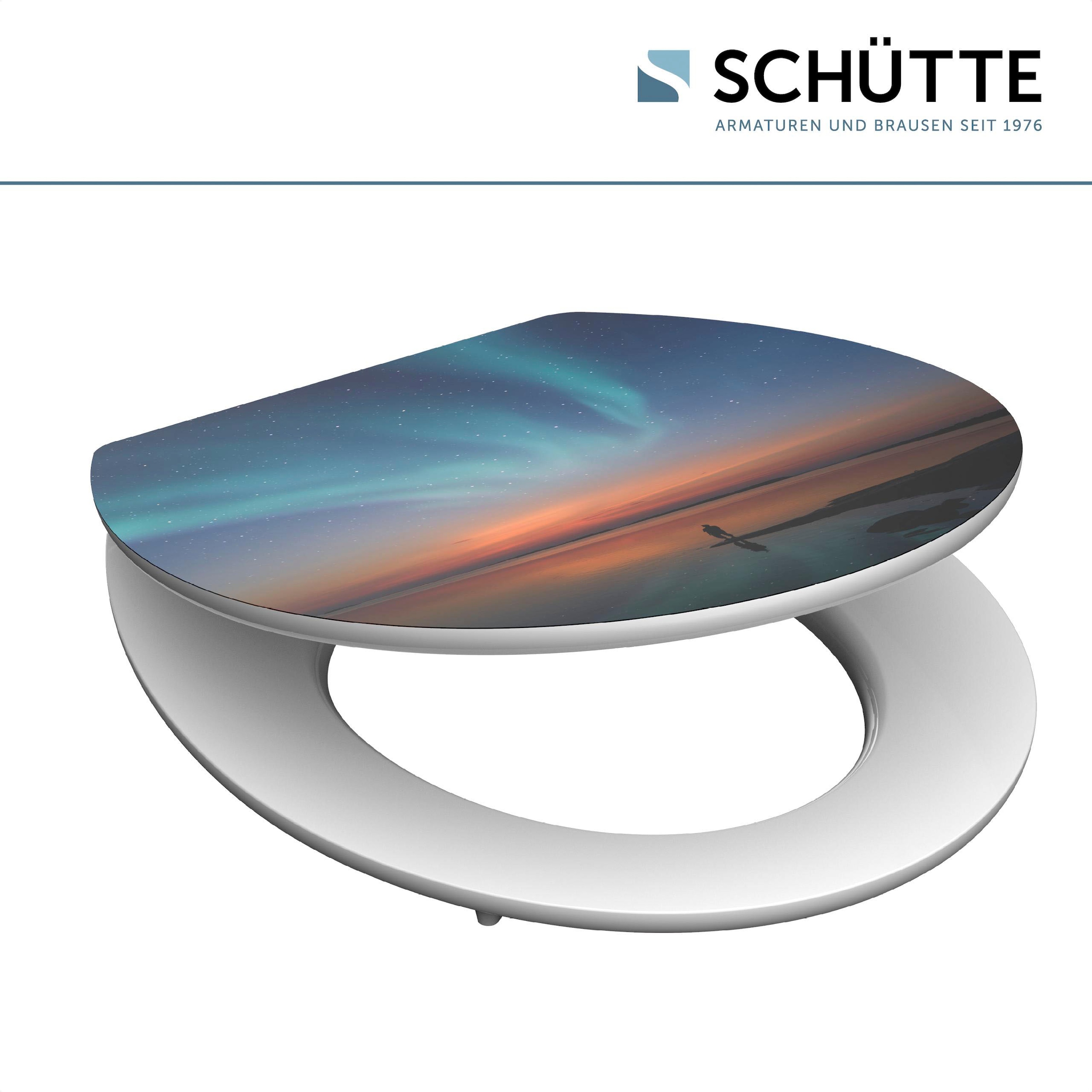 Schütte WC-Sitz »POLAR LIGHTS« bruchsicher und kratzfest, Absenkautomatik, Standardmass