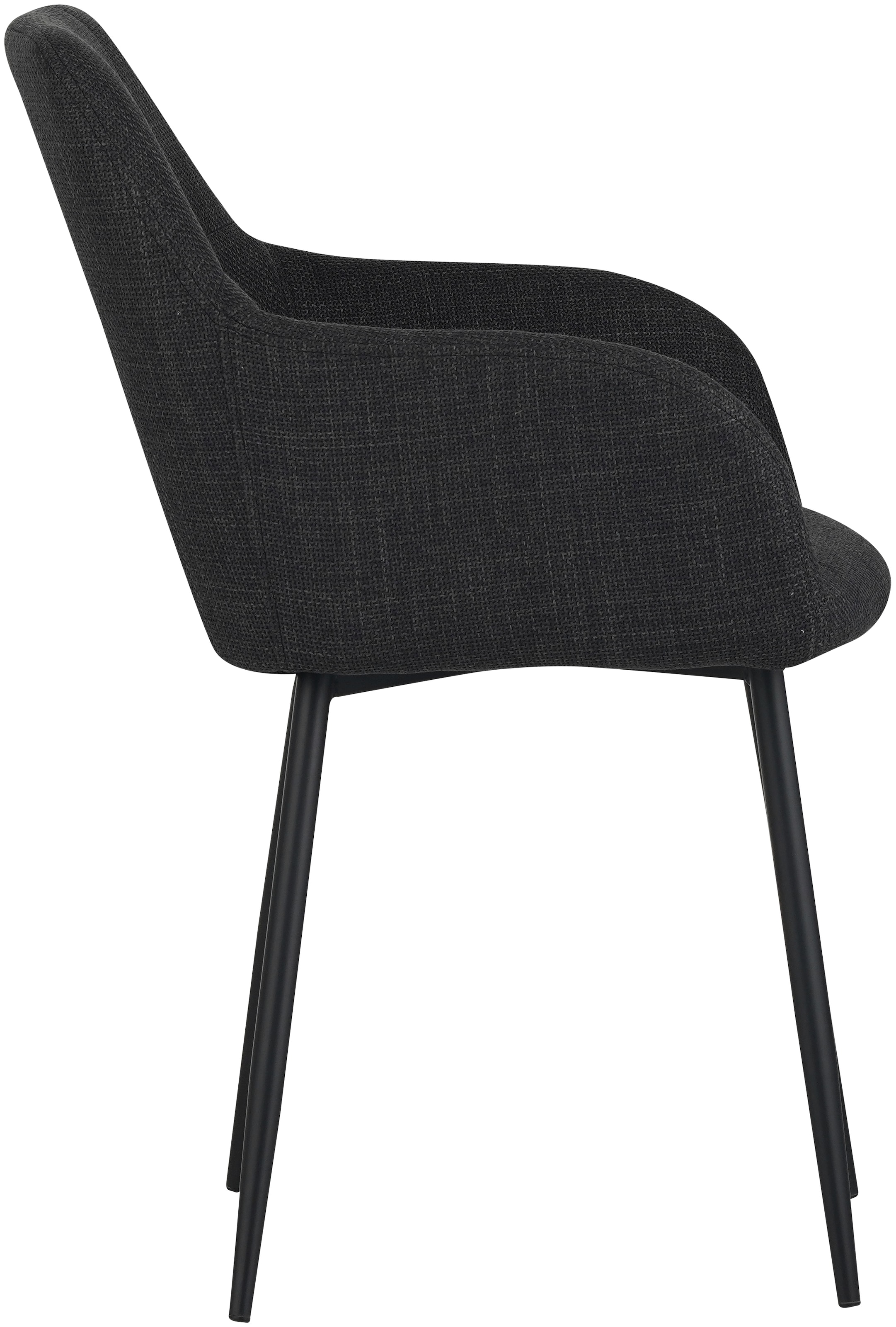 HELA Essgruppe »MOSEL« 3 Stk. tlg. Tisch 90x75 cm, Platte rund, gesinterter Stein, Armlehnenstuhl