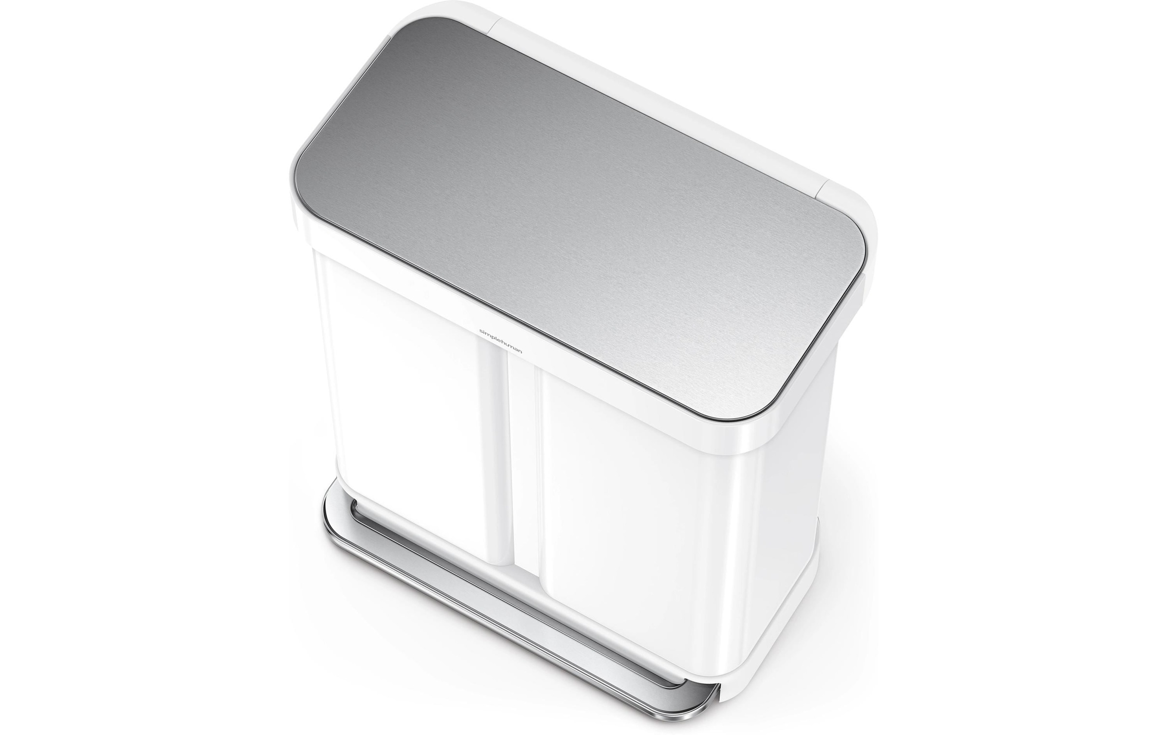 simplehuman Mülleimer »Step Can 34+24 l« 2 Behälter