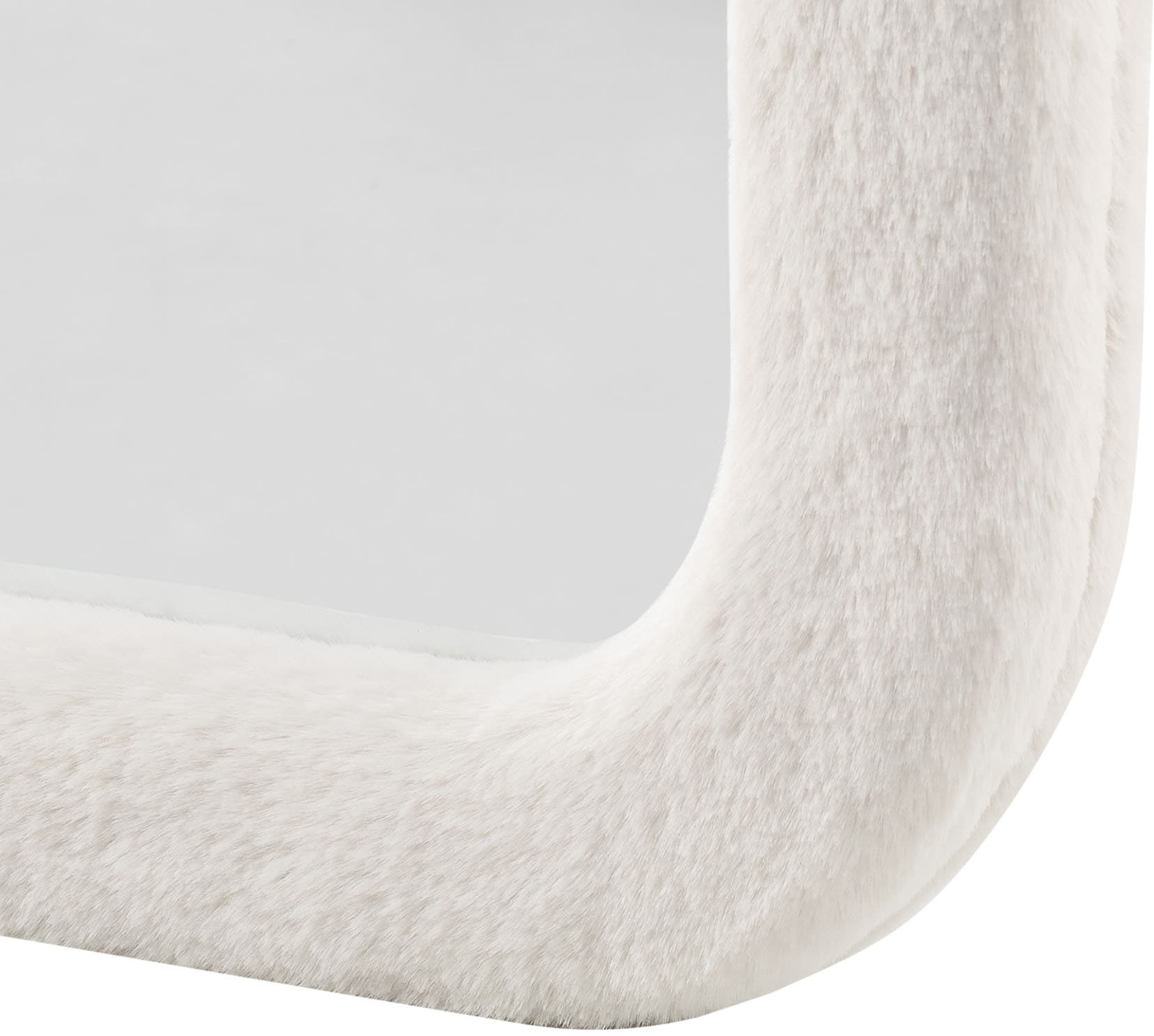 SalesFever Miroir intégral »Bristol Spiegel, 160 cm hoch« Cadre unique arrondi en fausse fourrure