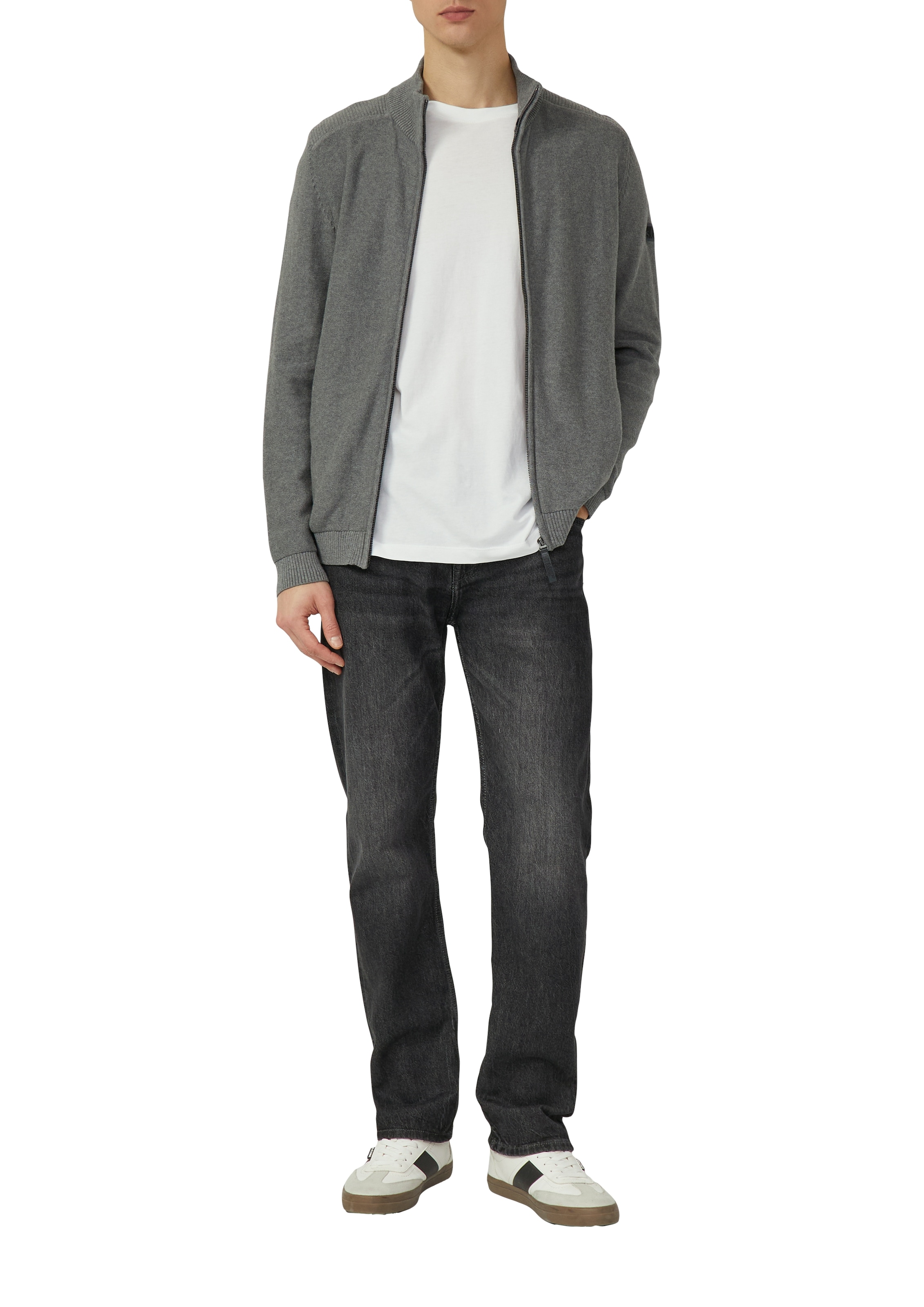 s.Oliver Strickjacke mit Stehkragen, Regular Fit