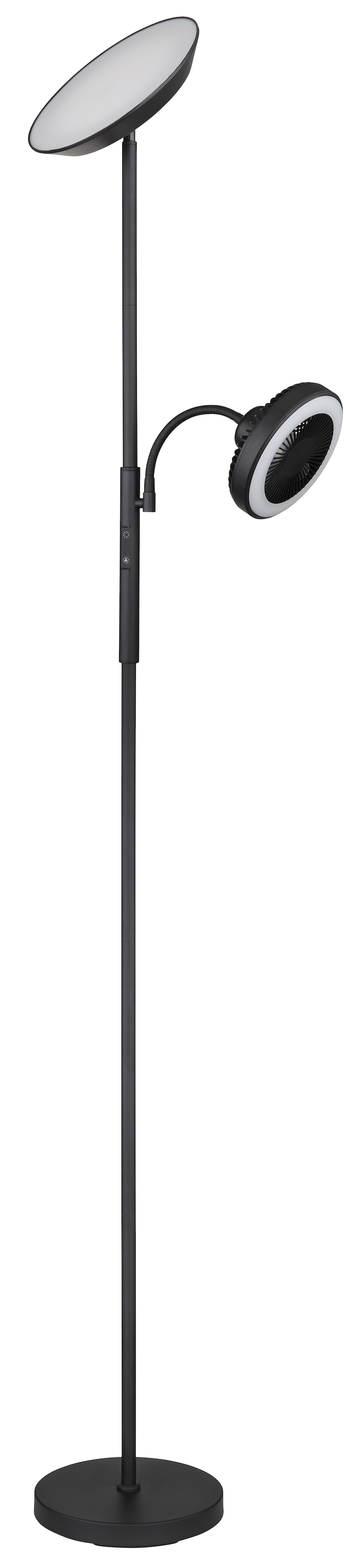GLOBO LIGHTING Plafonnier LED »DAVYD« Module LED 1 cuis blanc chaud - blanc froid Lampadaire, lampe sur pied, lampe de lecture avec ventilateur, salon