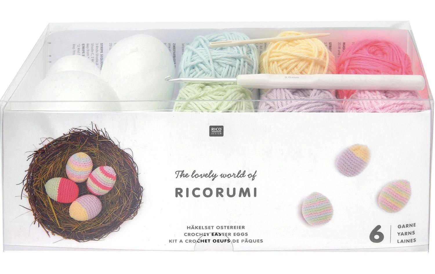 Rico-Design Verlag Set créatif »Häkeln Ricorumi Ostereier«