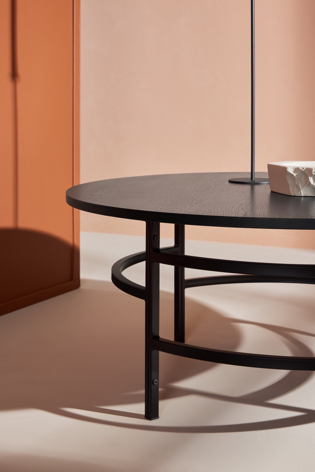 Venture Home Table basse »Copenhagen, runder Couchtisch Ø 100 cm in skandinavischer Eleganz« Sofatisch, MDF, Metallbeine, rund, abgerundet, modern