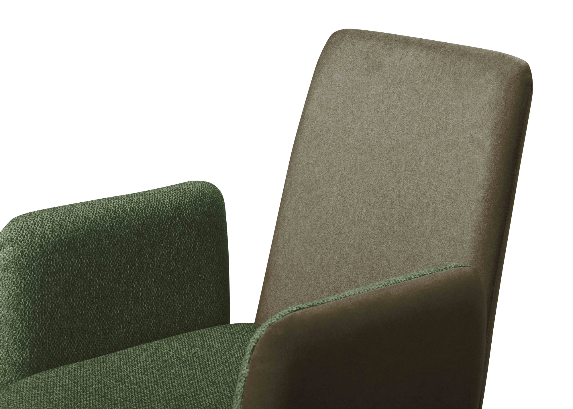 GOODproduct Armlehnstuhl »Gabi Polsterstuhl, Esszimmerstuhl, Küchenstuhl, 4-Fussstuhl« () Gestell aus matt-schwarzem Flachmetall, stabil, 2-Stoff-Design