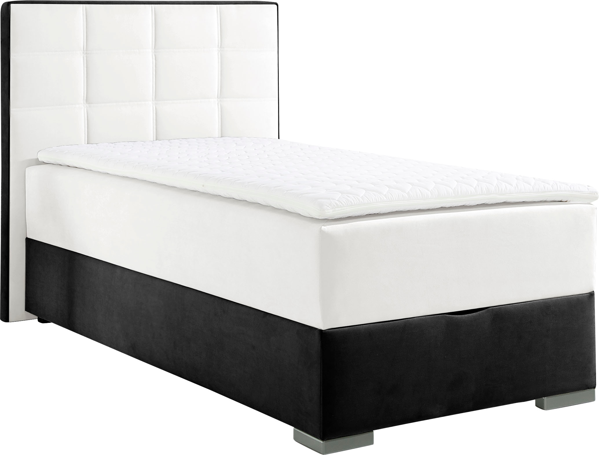 Maintal Boxspringbett mit Bettkasten und Topper