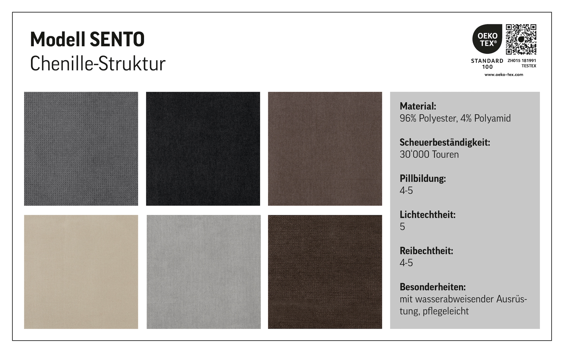 COTTA Canapé d'angle »Sento L-Form, B: 280 cm, Chenille-Struktur, XXL Recamiere B: 133 cm« réglage électrique optionnel de la profondeur d'assise, cubique, siège confortable