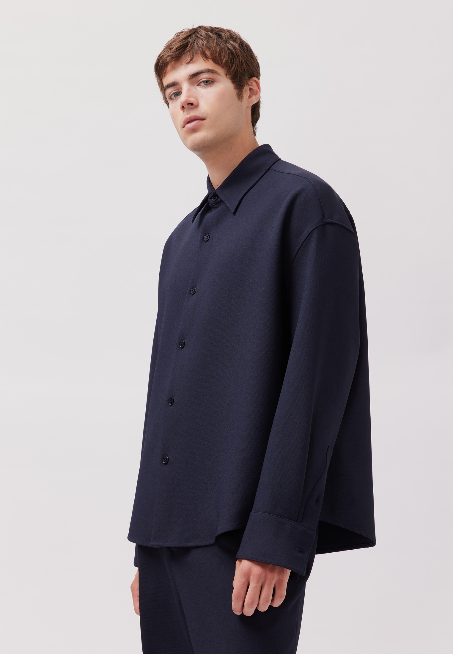 studio seidensticker Businesshemd Oversized 1/1 Kentkragen Uni
