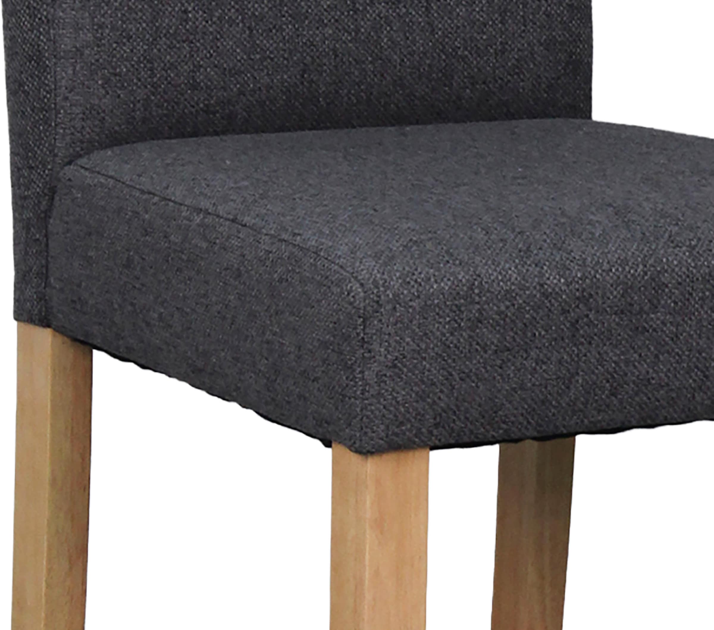 byLIVING Chaise de salle à manger »Elias« (Ensemble) 2 cuisavec structure en bois massif et rembourrage en mousse confortable