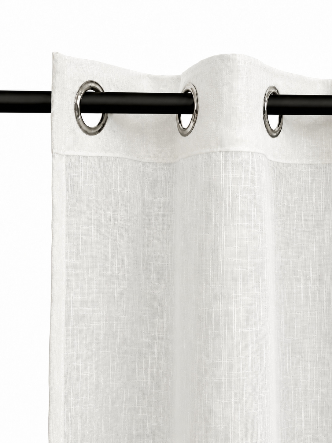 GOODproduct Rideau »Reeffa« Œillet 1 cuis tlg. imprimé feuilles sur un seul côté