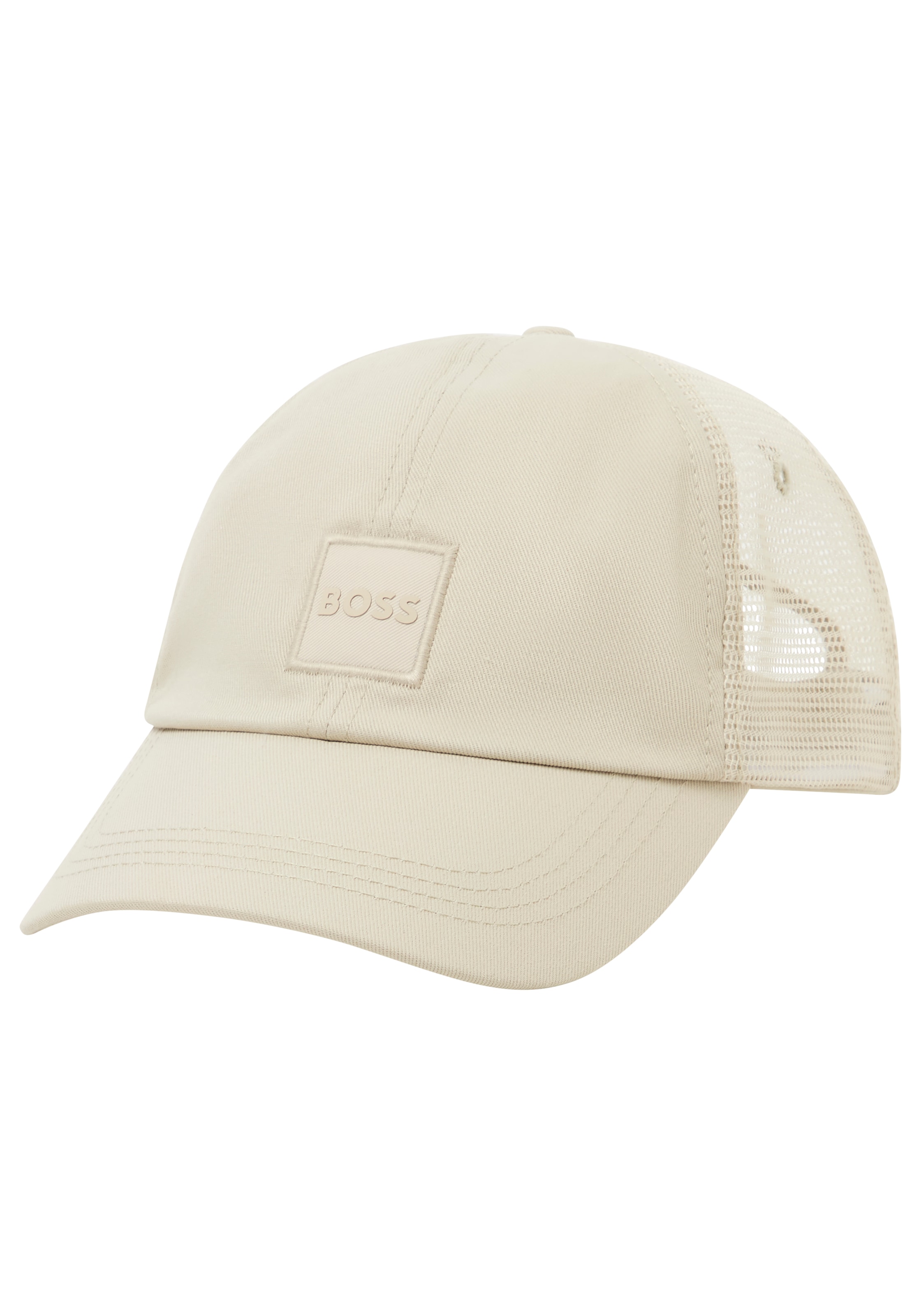 BOSS ORANGE Baseball Cap »Derrel-Trucker-PL« aus Baumwoll-Twill mit Mesh-Einsatz