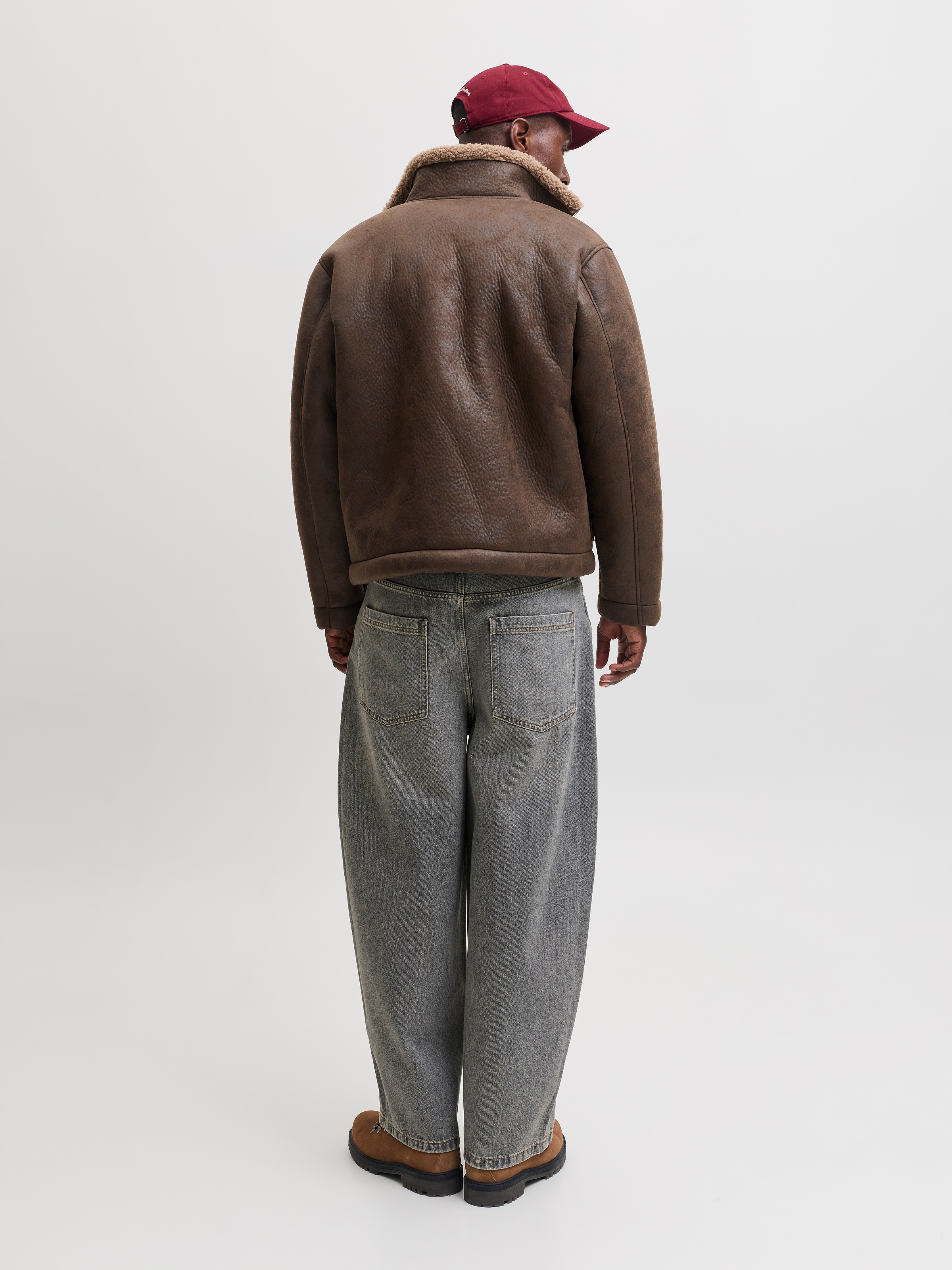 Jack & Jones Pilotenjacke »JORSALAMANCO FLIGHT JACKET SN« Polyester, Innenkragen mit Teddy Material