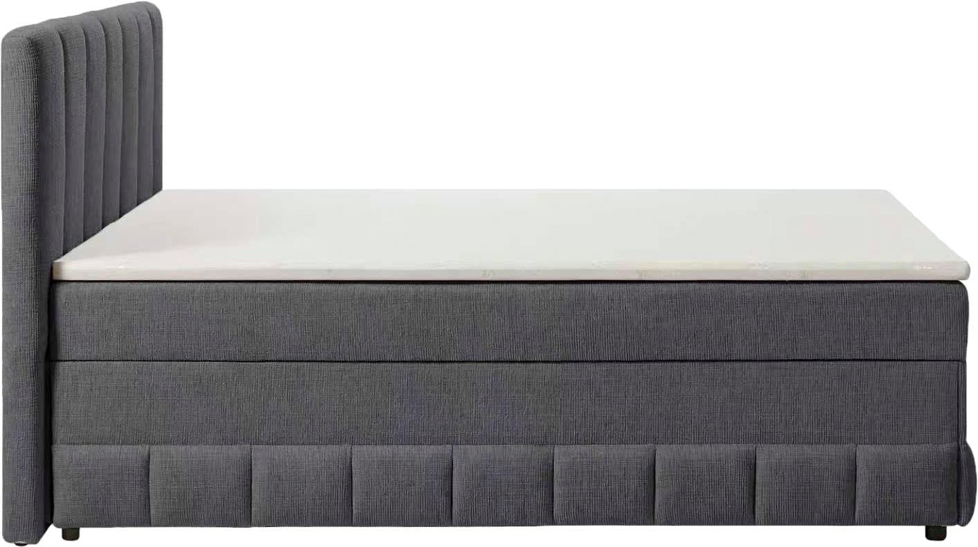 GOODproduct Lit de boxe »Likely inkl. Bettkasten, in 140er & 180er Breite, in Boxspring-Optik« inkl. Topper & Aufbauvideo, erhältlich in verschiedenen Farben