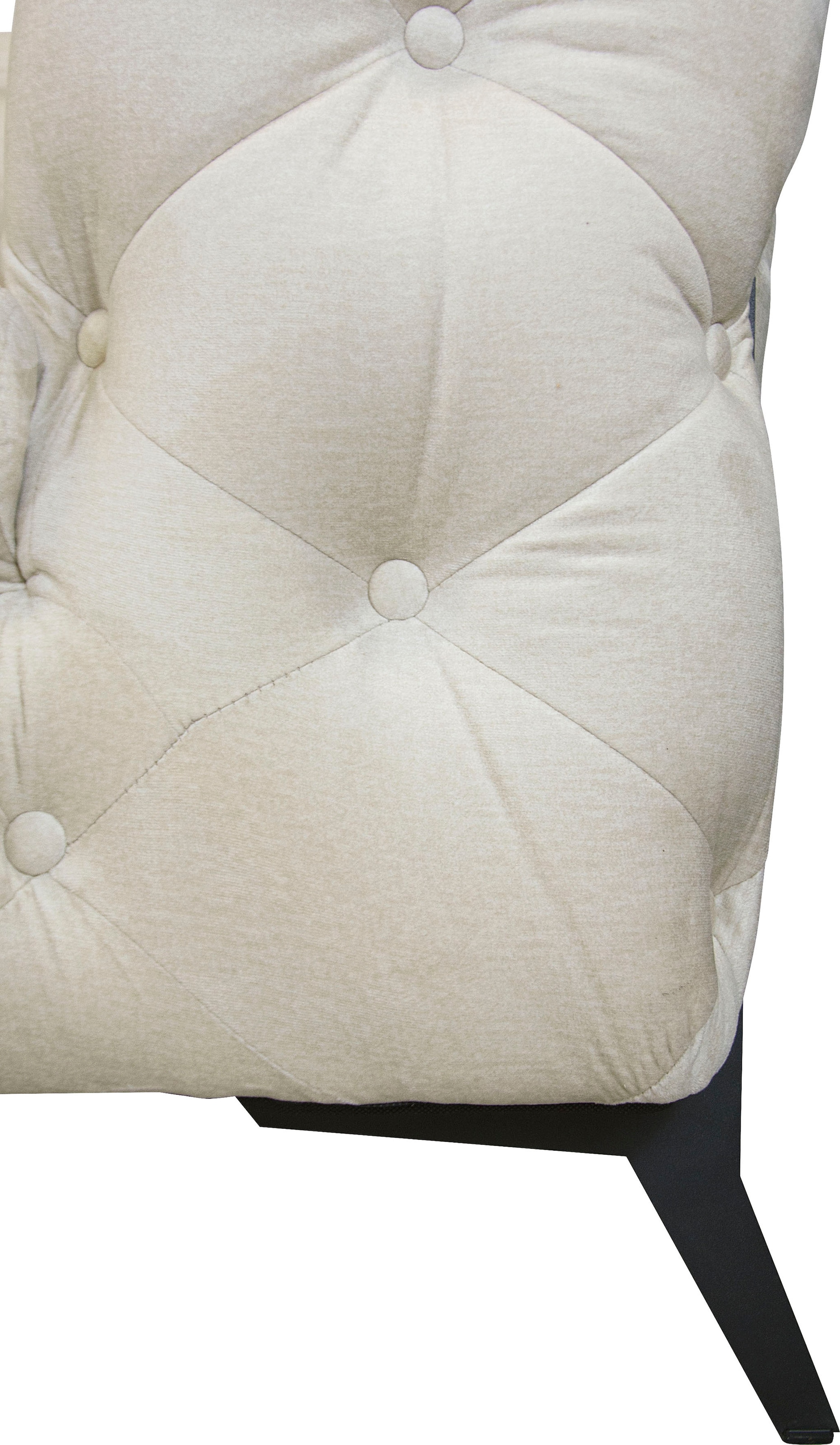 Home affaire Chesterfield-Sofa »Amaury L-Form« grosses Ecksofa, Chesterfield-Optik, Breite 323 cm, Fussfarbe wählbar