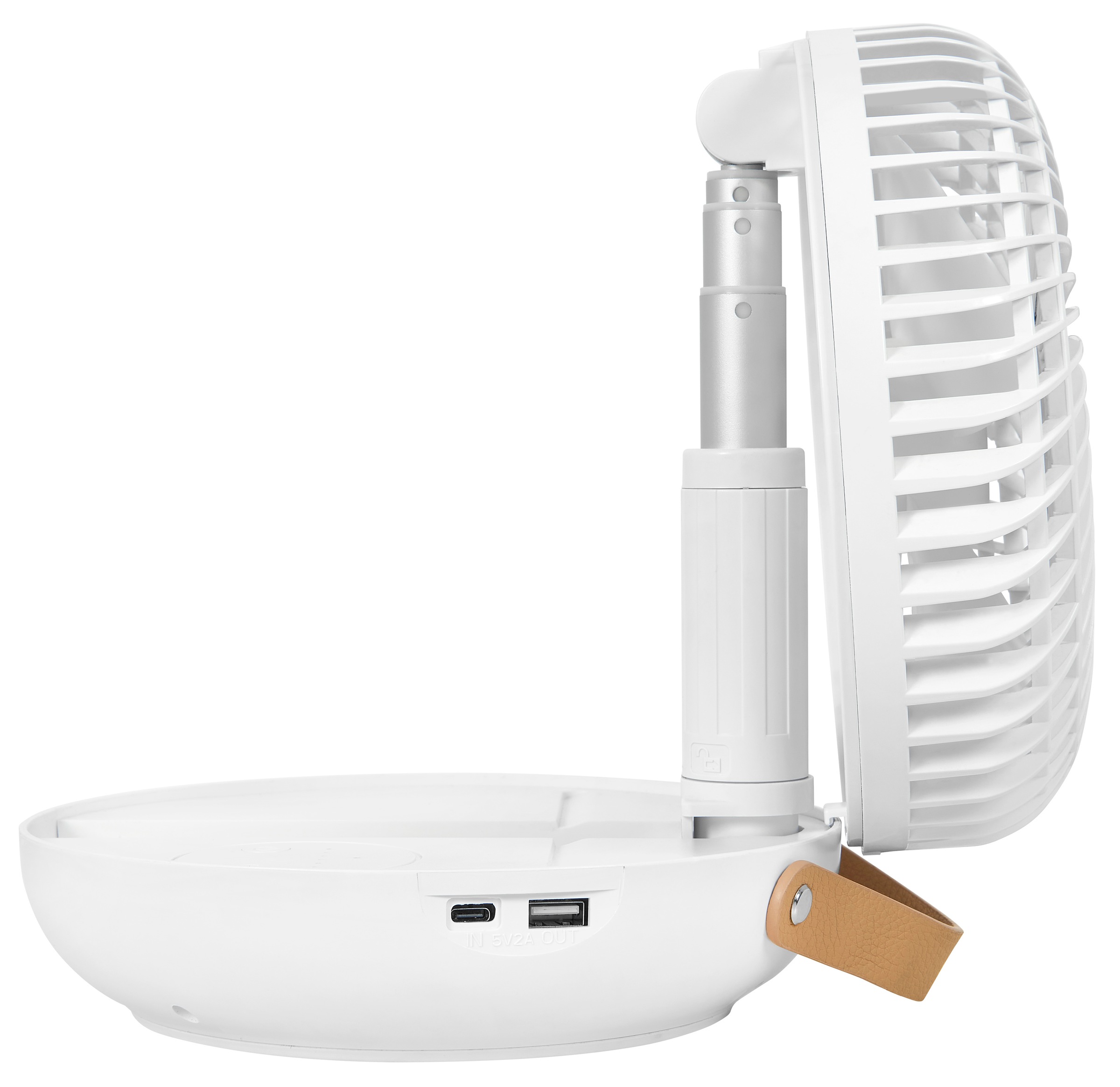 Gutfels Tischventilator »»VENTI 3030 R«« 17 cm Durchmesser klappbar mit 4 Stufen, 20 Std. Akkulaufzeit, mit Powerback Funktion