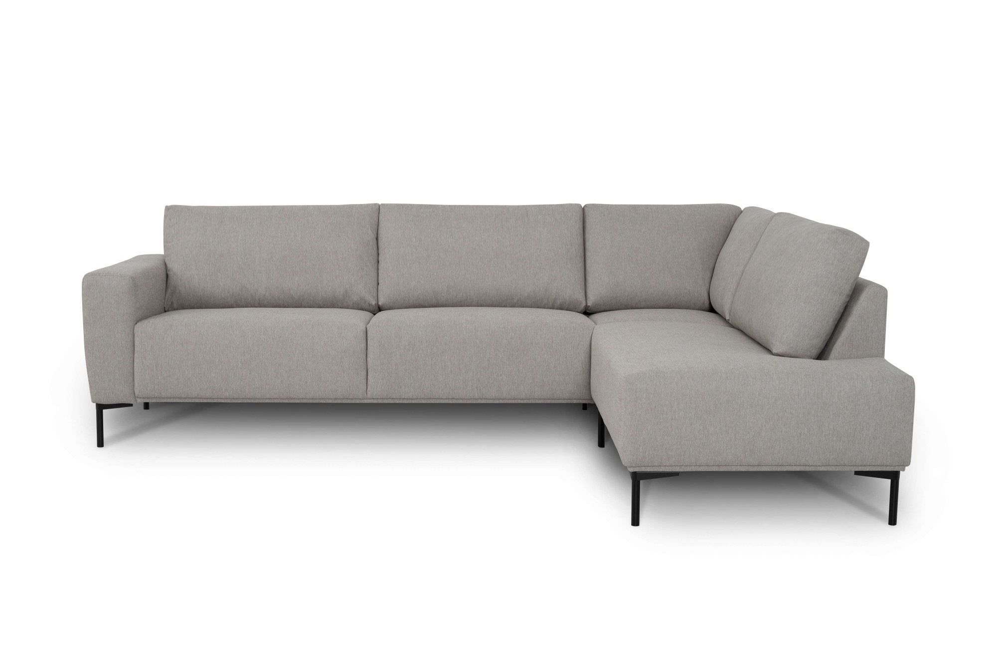 GOODproduct Ecksofa »Melby« Breite 275 cm, in einem weichen Struktur Stoff, lose Rückenkissen