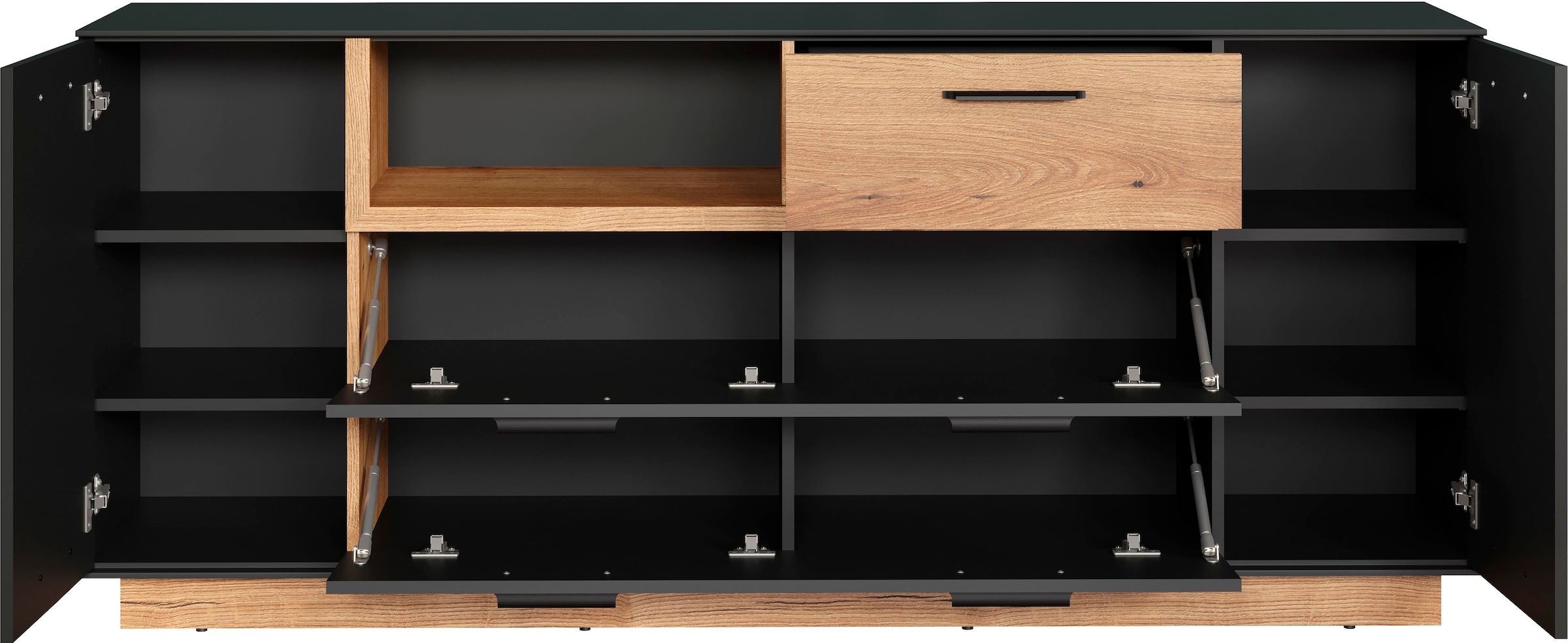 INOSIGN TV-Bank »Premont« 1 Stk. tlg. Eleganter, zweifarbiger TV-Schrank - Lowboard mit Soft-Close