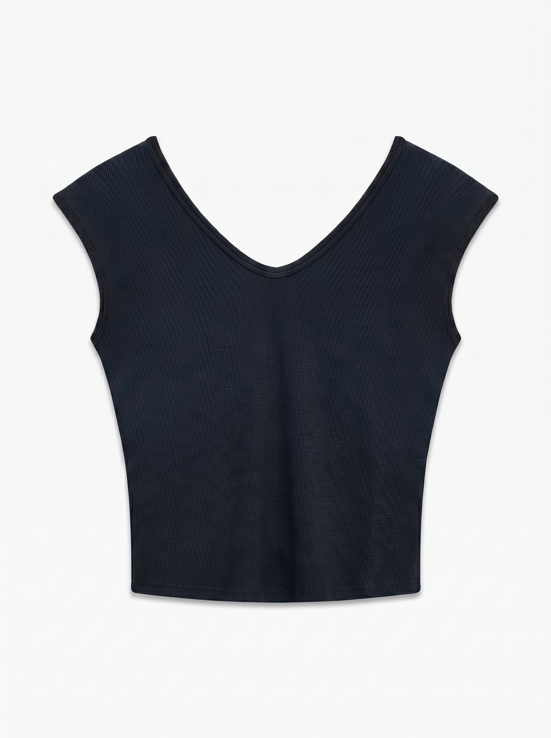 TOPSHOP T-shirt en V »TSLISSY SS V-NECK T-SHIRT JRS NOOS« Mélange de coton, coupe slim