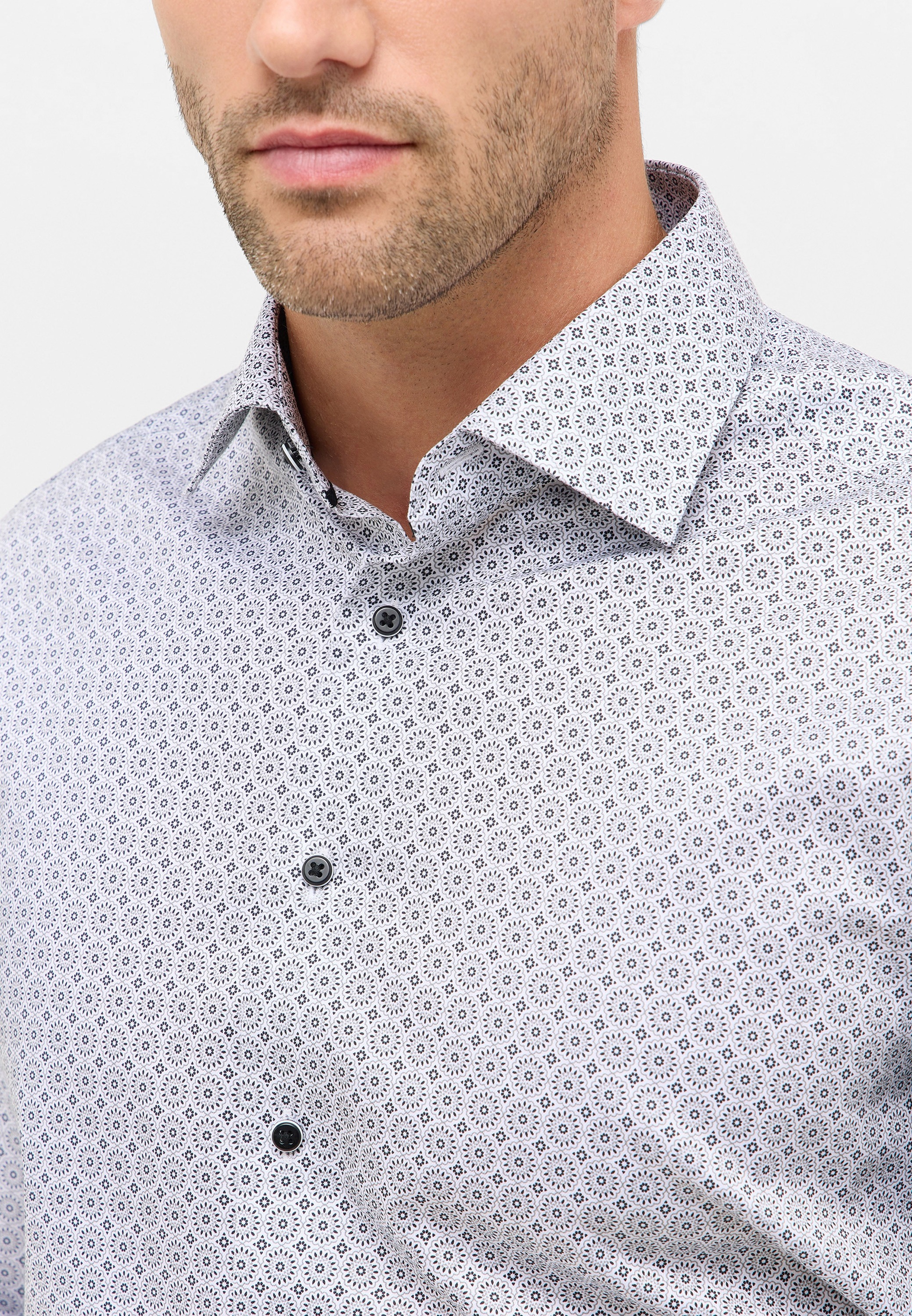 Eterna Langarmhemd »MODERN FIT« NON IRON (bügelfrei)